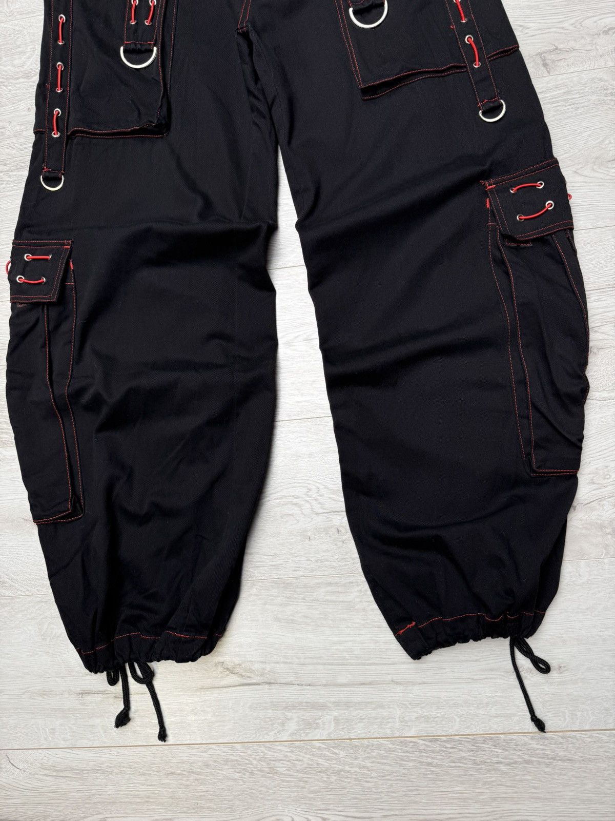 Tripp NYC Criminal Damage Bondage Pant D-Ring Straps Gothic Cyber Rave Size US 34 / EU 50 - 7 Thumbnail