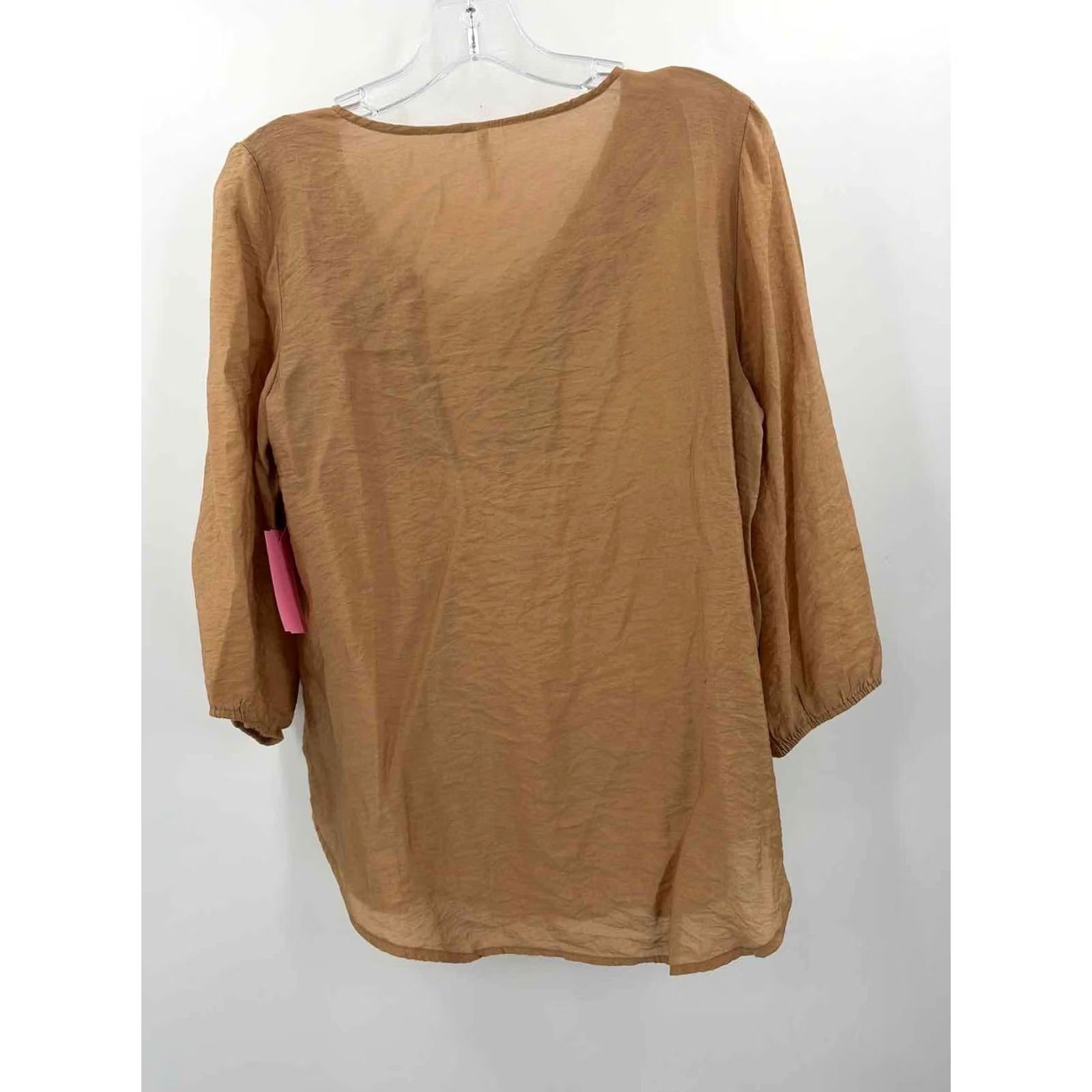 Vintage Passport Tan Blouse Size Medium Size M / US 6-8 / IT 42-44 - 2 Thumbnail