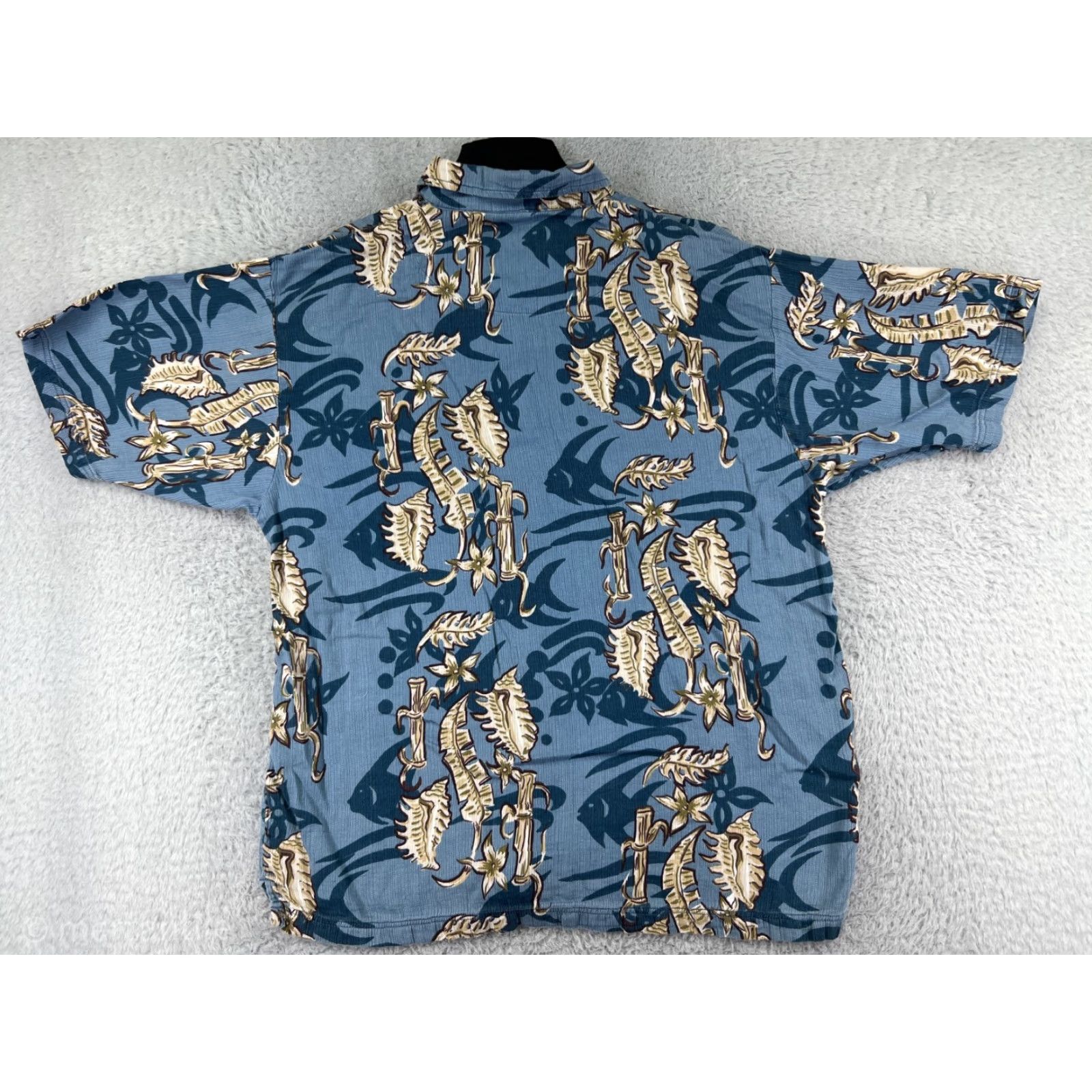 Vintage VINTAGE Oak Hill Kahanu Shirt Mens 2XL Blue Floral Hawaiian 100% Rayon Floral Aloha Beach Vacation 90s Mens Size US L / EU 52-54 / 3 - 2 Thumbnail