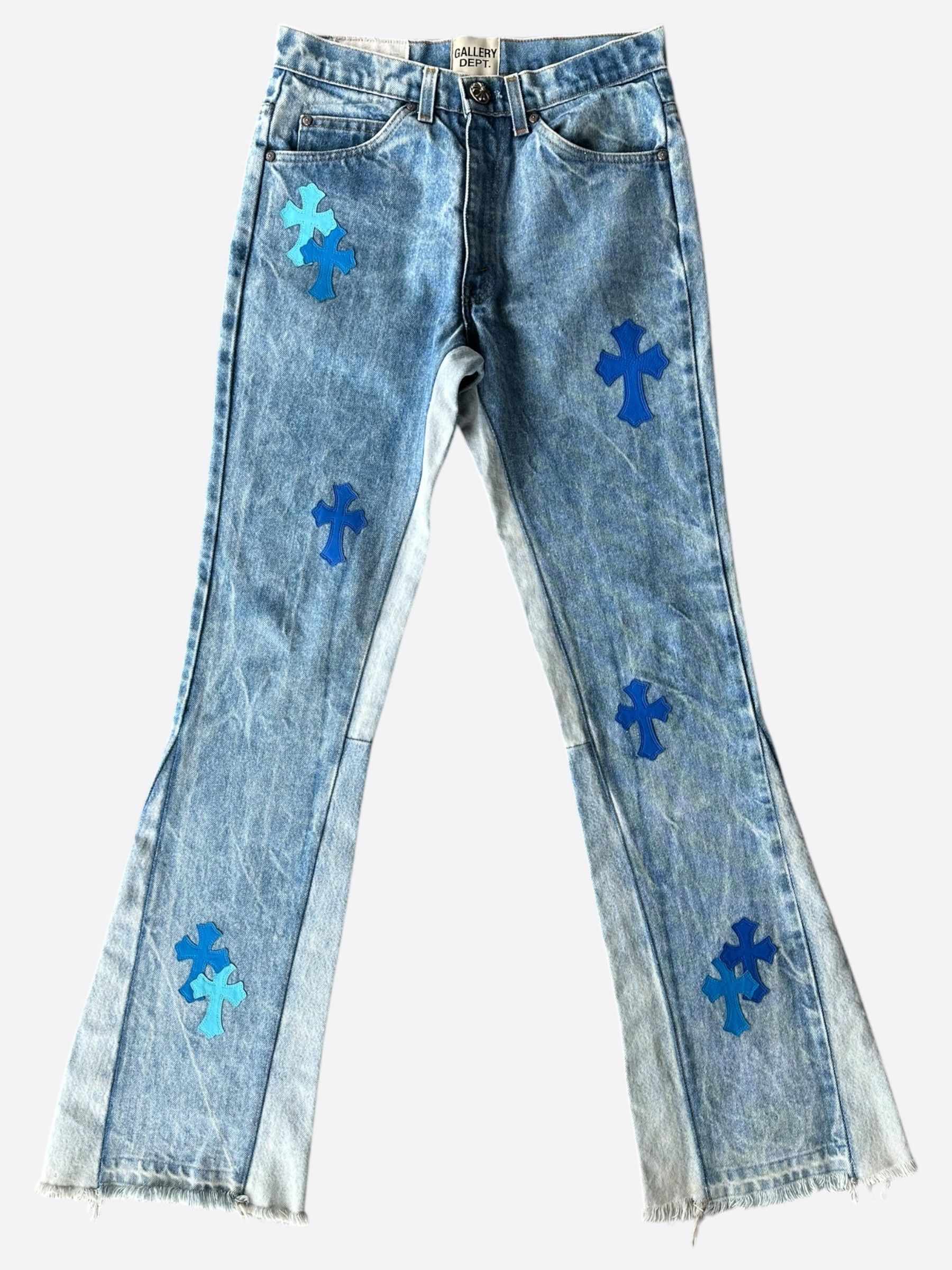 Chrome Hearts Levi's Matty Boy Sex Records Cross Patch Jeans