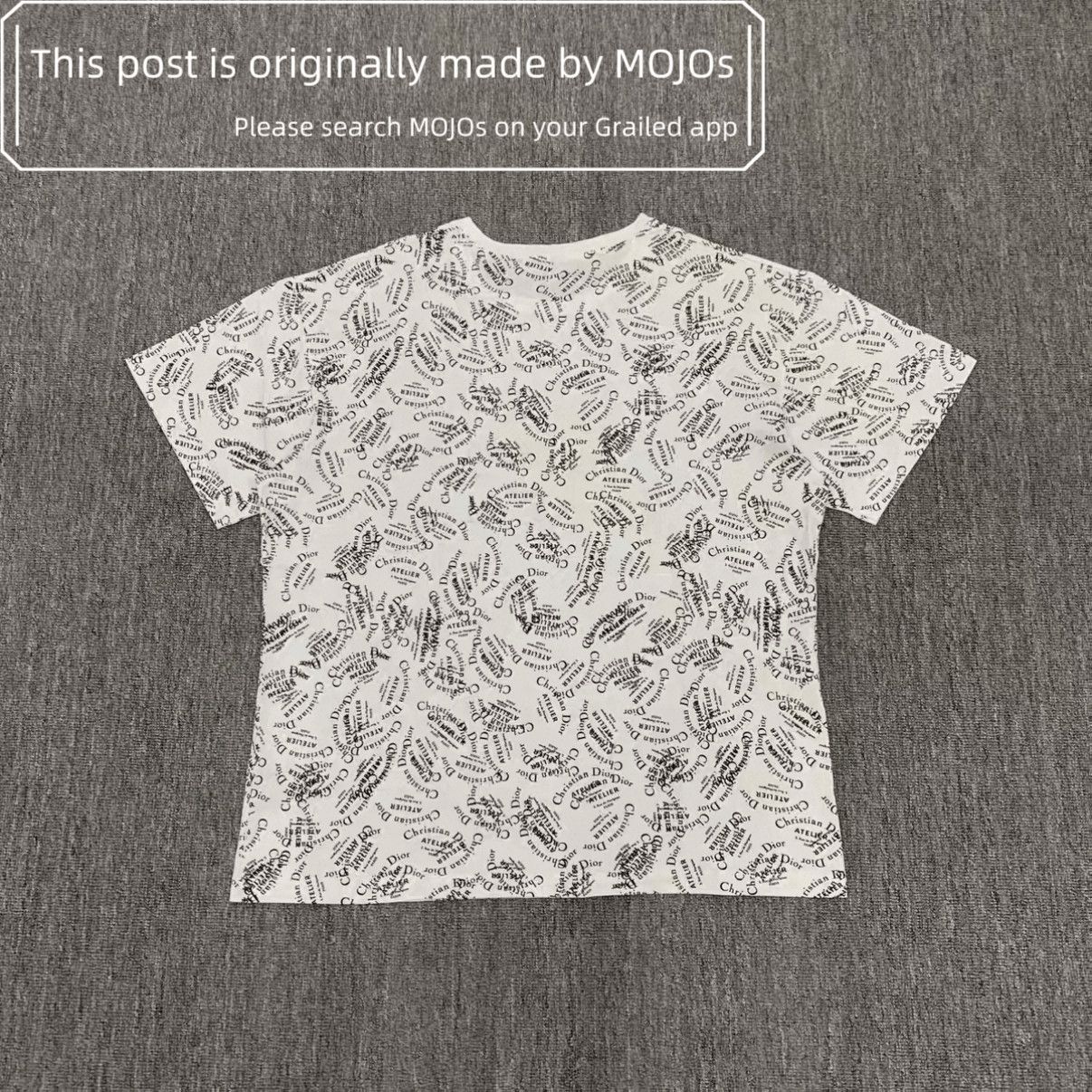 Dior Dior Monogram Christian Dior Logo Tee mojos1656 Size US L / EU 52-54 / 3 - 2 Thumbnail