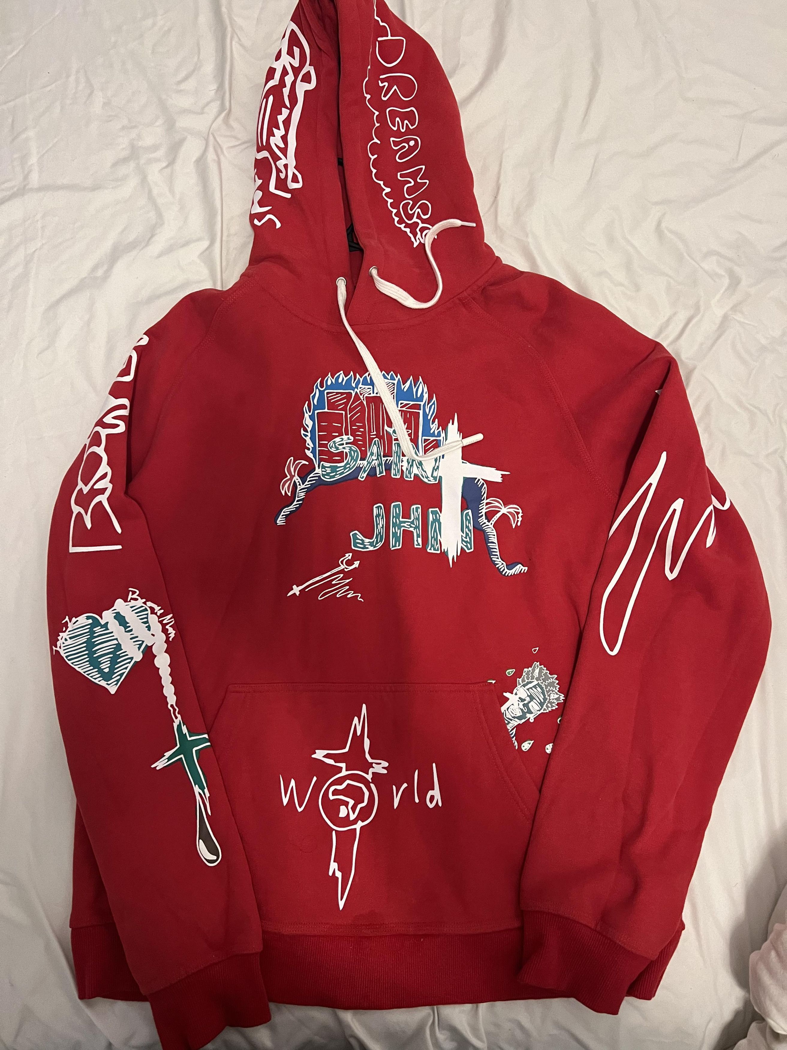 Other Saint JHN Not a Cult Red Hoodie Christian Sex Club | Grailed