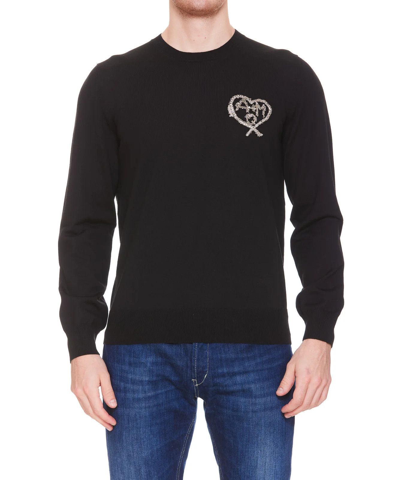 Alexander McQueen o1y1024 Sweater in Black Size US M / EU 48-50 / 2 - 1 Thumbnail
