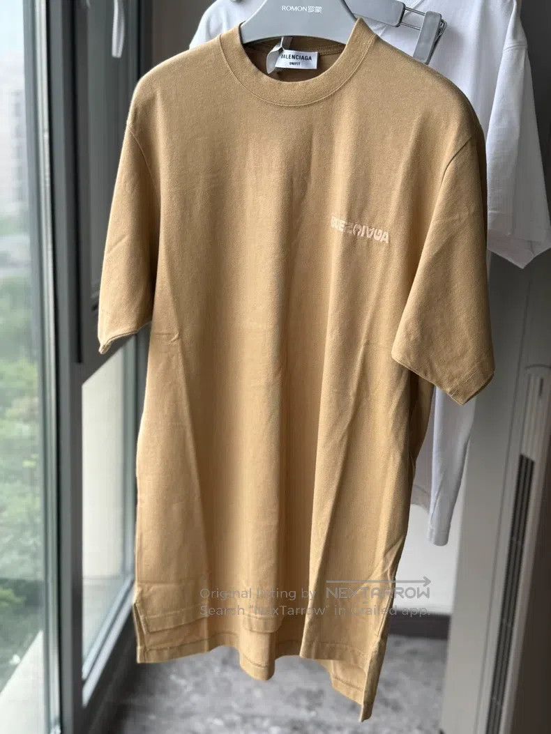 Balenciaga Balenciaga Reversed Logo Letter Embroidered Short Sleeve S Size US S / EU 44-46 / 1 - 2 Thumbnail