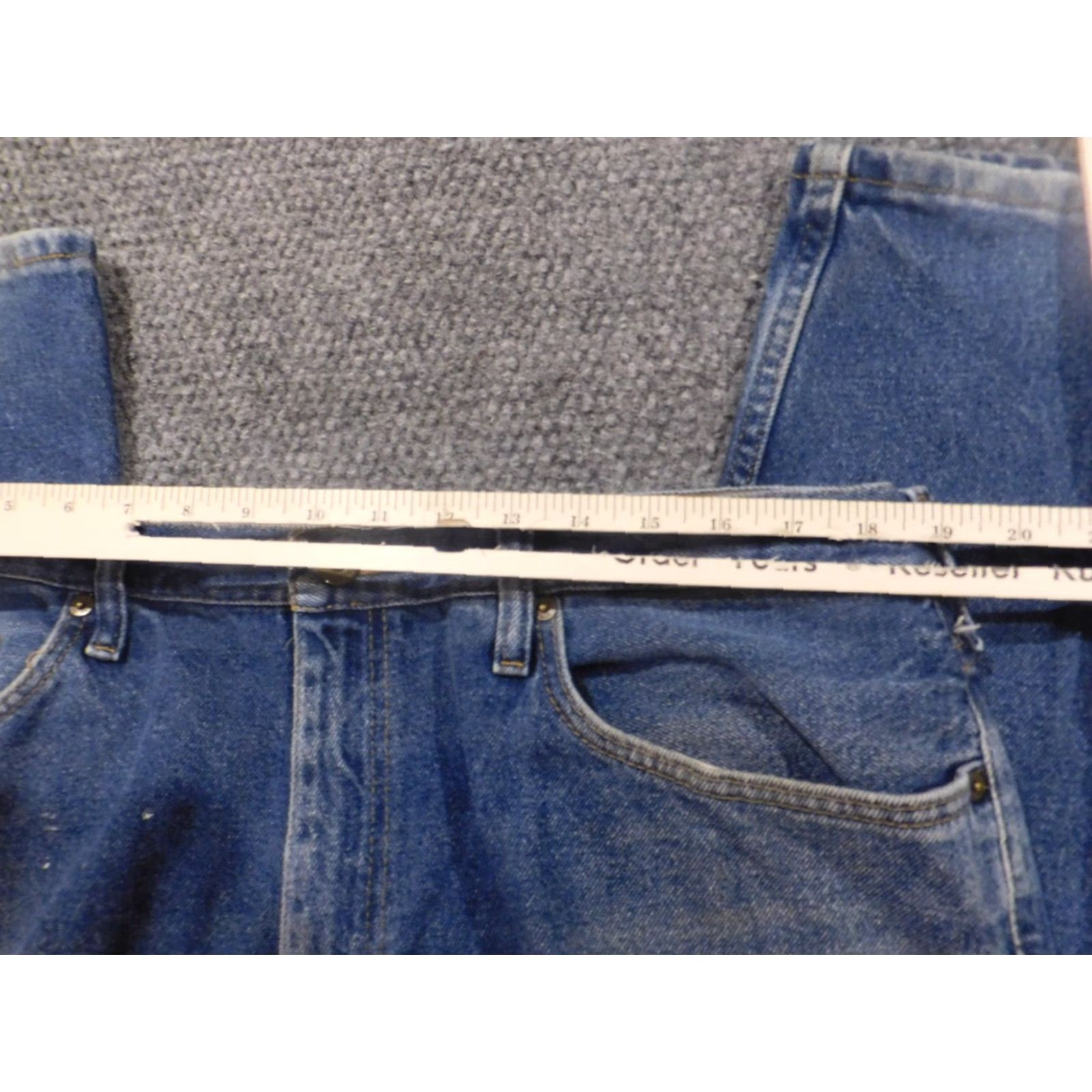 Vintage Urban Pipeline Jeans Mens 38x30 Blue Straight Classic Distressed Jeans 38 Regular Blue Denim Cotton Zip Men Straight 30 In Vintage No Mens Size US 38 / EU 54 - 4 Thumbnail