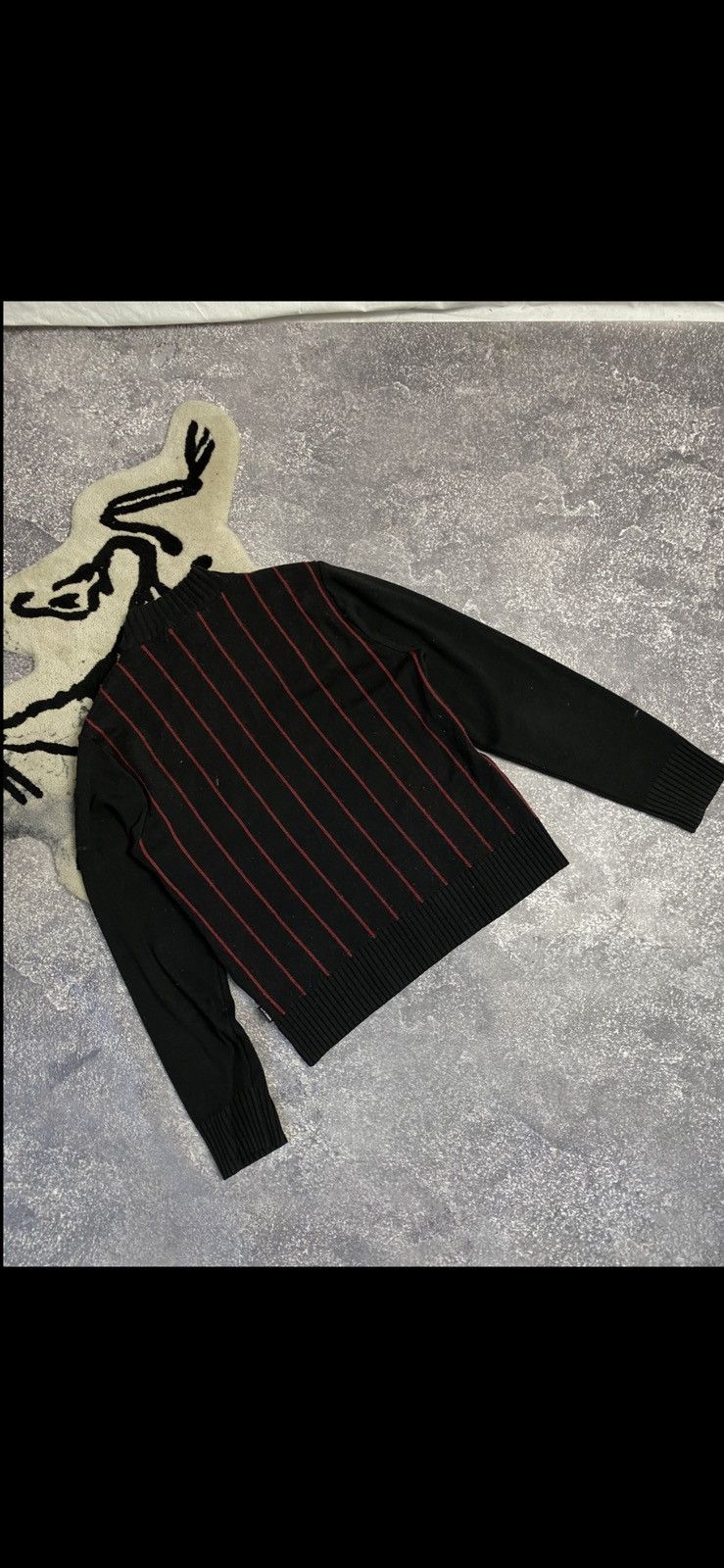 Versace Jeans Couture × Vintage Mens Vintage Versace Jeans Couture Knited Striped Sweater Size US S / EU 44-46 / 1 - 10 Thumbnail