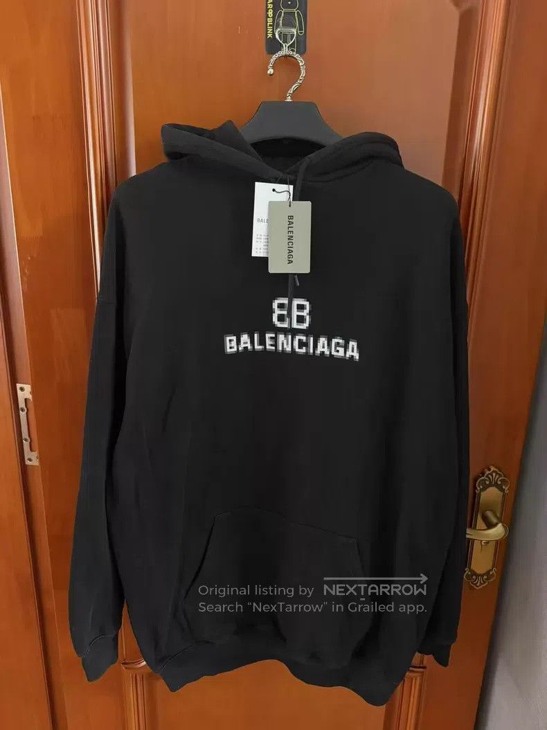 Balenciaga Balenciaga Mosaic logo hooded sweatshirt Size US S / EU 44-46 / 1 - 1 Thumbnail