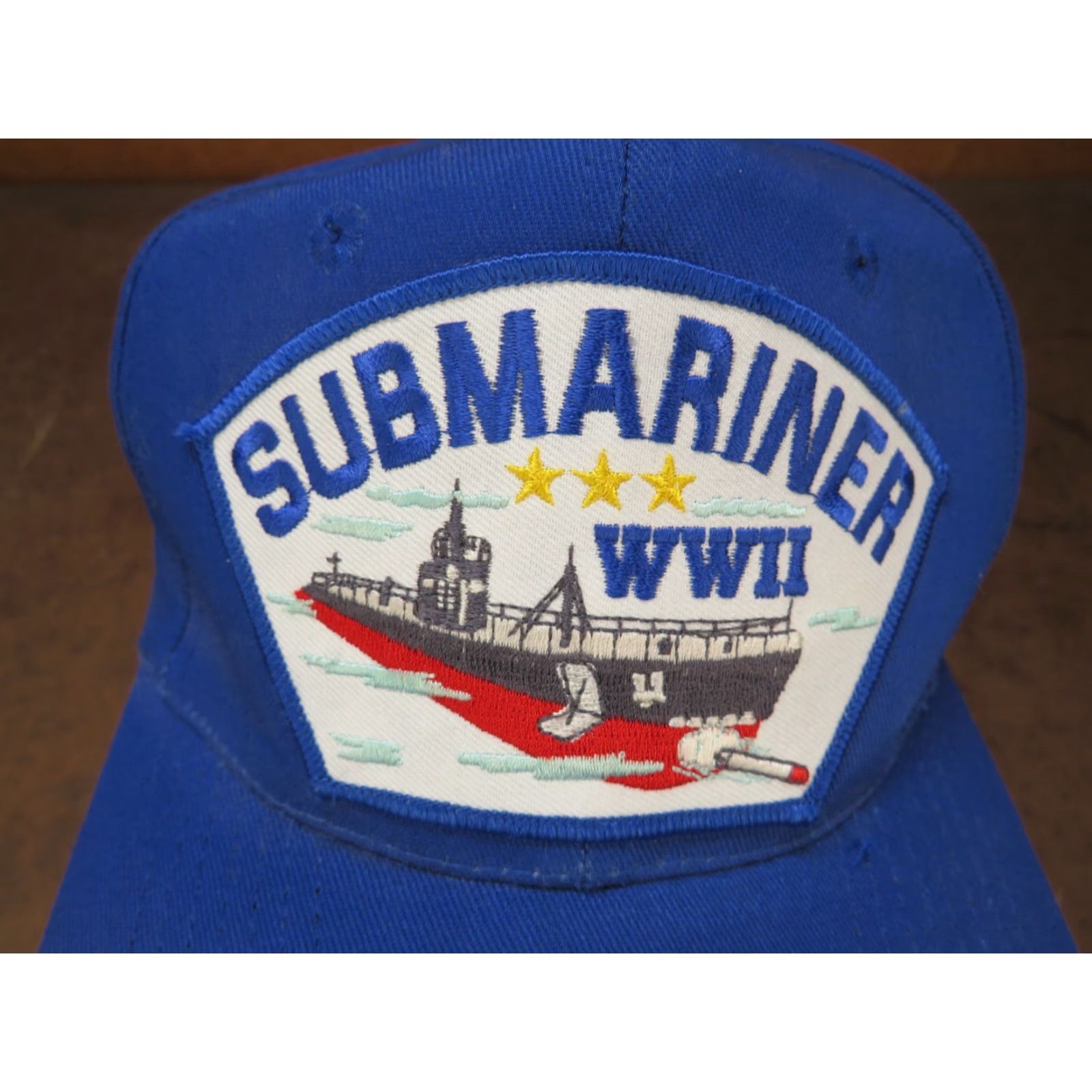 Vintage VINTAGE Submariner WWII Torpedo PATCH 3 Star snapback hat trucker cap Size ONE SIZE - 2 Thumbnail