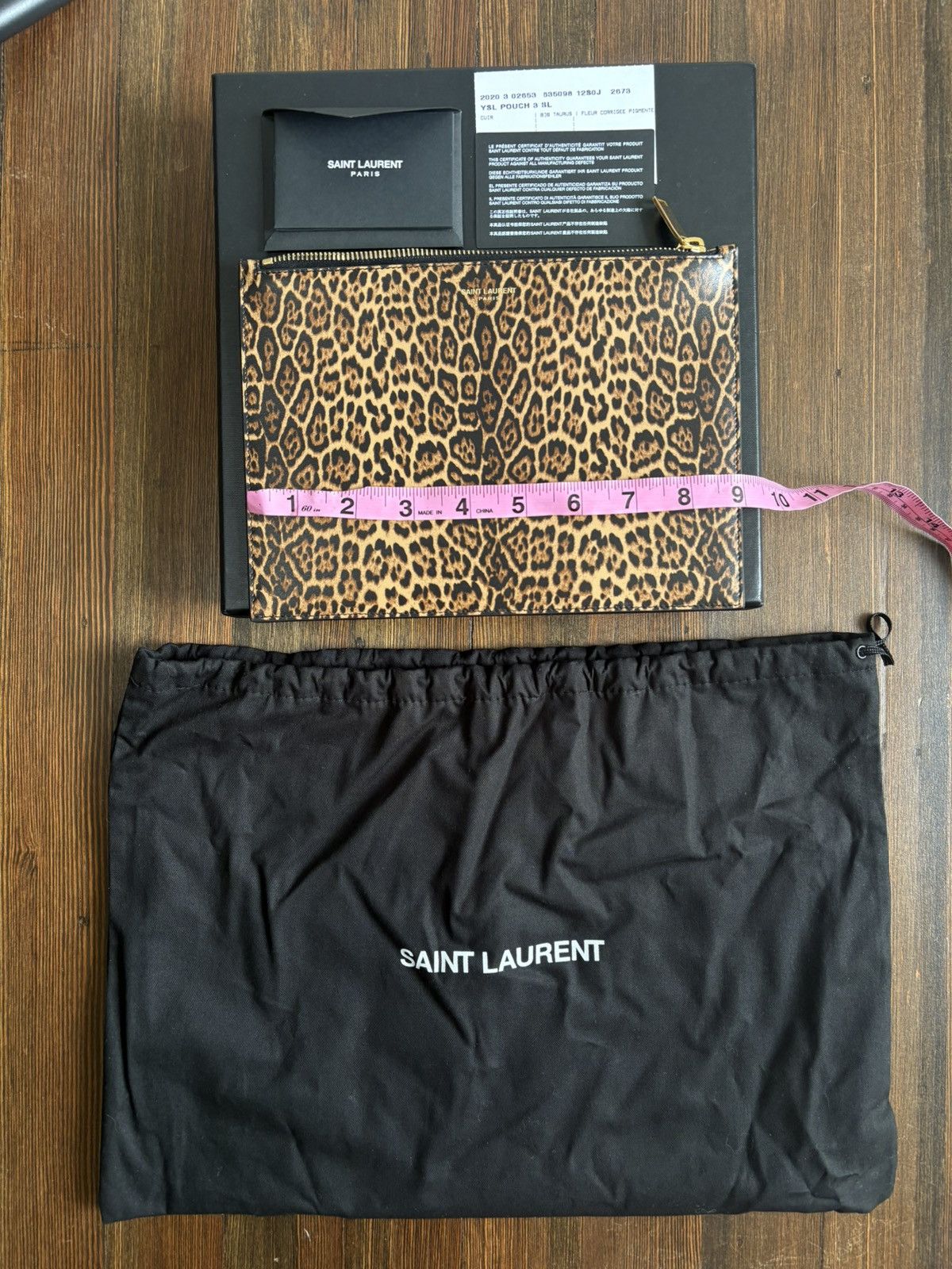 Saint Laurent Paris Saint Laurent Leopard Pouch Size ONE SIZE - 5 Thumbnail
