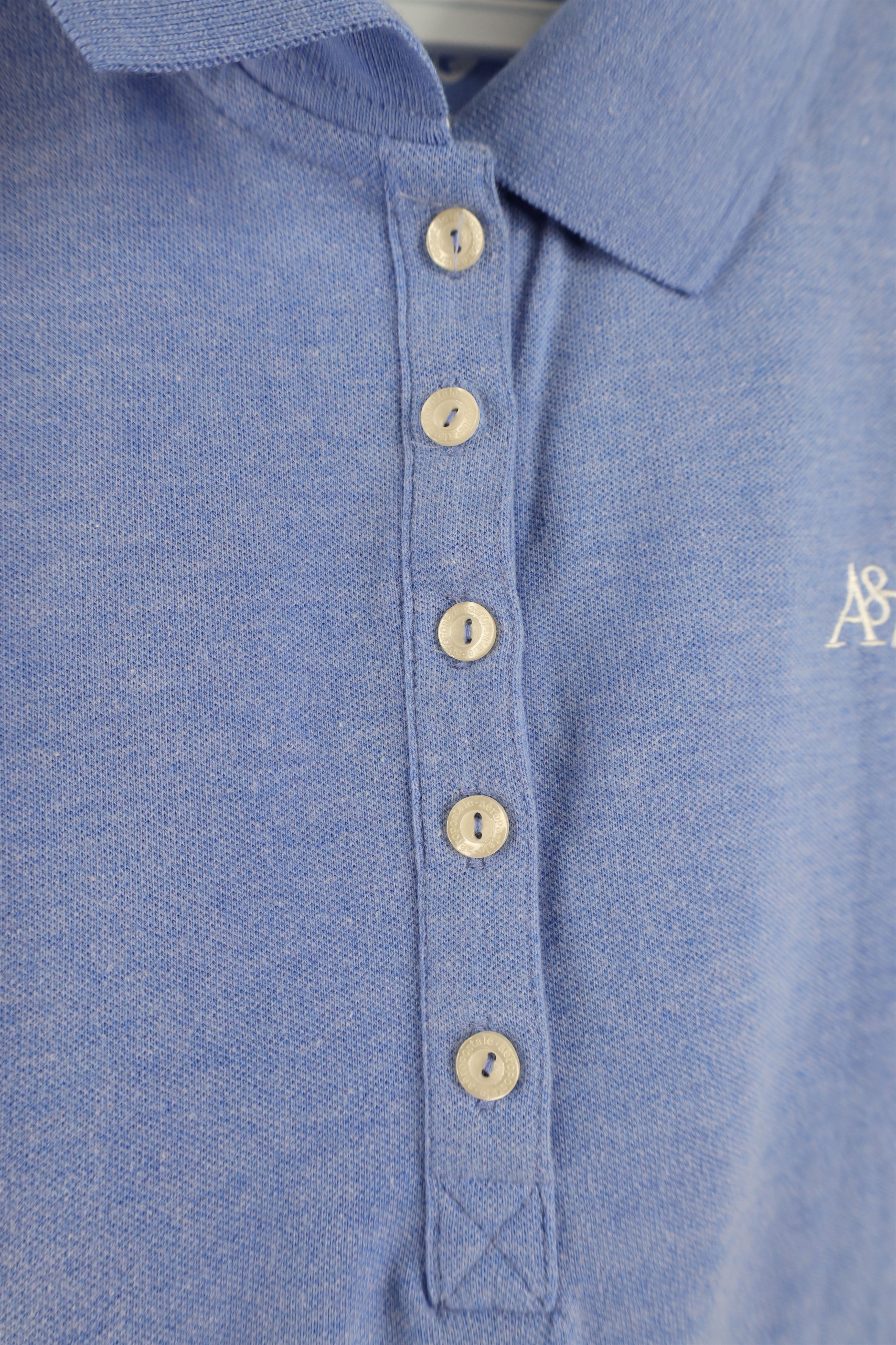 Aeropostale Vintage Y2K Aeropostale Collared Polo Shirt Heather Blue Size L / US 10 / IT 46 - 6 Thumbnail