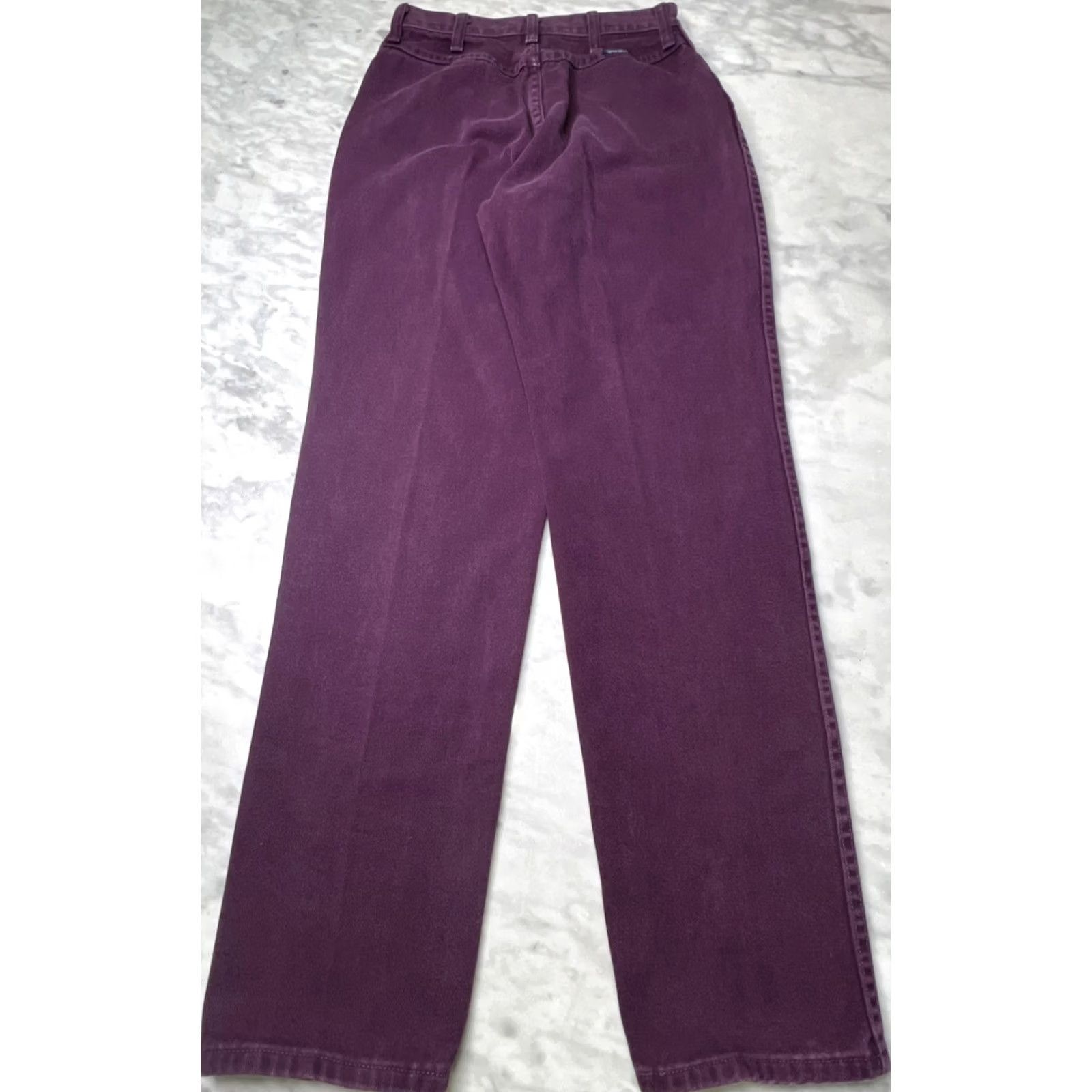 Wrangler VINTAGE Wrangler Bareback Jeans Purple Women’s 7/8x 30 Cotton Southwestern 12NBPKB Size 28" / US 6 / IT 42 - 4 Thumbnail