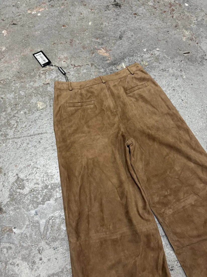Emporio Armani × Vintage AW2020 Emporio Armani Suede Beige Leather Pants Size 26" / US 2 / IT 38 - 8 Thumbnail