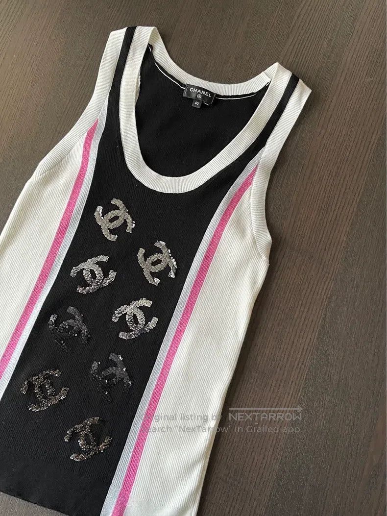 Chanel Chanel 23b colourful vest Size S / US 4 / IT 40 - 4 Thumbnail