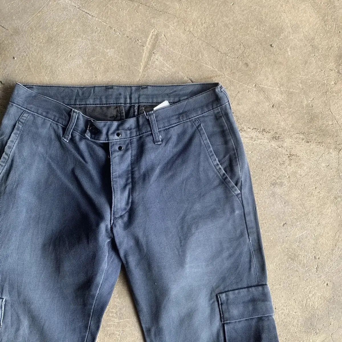 CABANE de ZUCCa HOT ITEM 💥Zucca Travail Duck Canvas Trouser Navy Cargo Pants Size US 29 - 5 Thumbnail