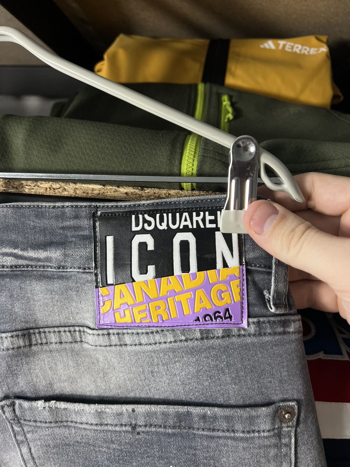 Dsquared2 Dsquared2 Slim Fit Jeans 52 Grey Distressed Paint Splatter Size US 34 / EU 50 - 16 Thumbnail