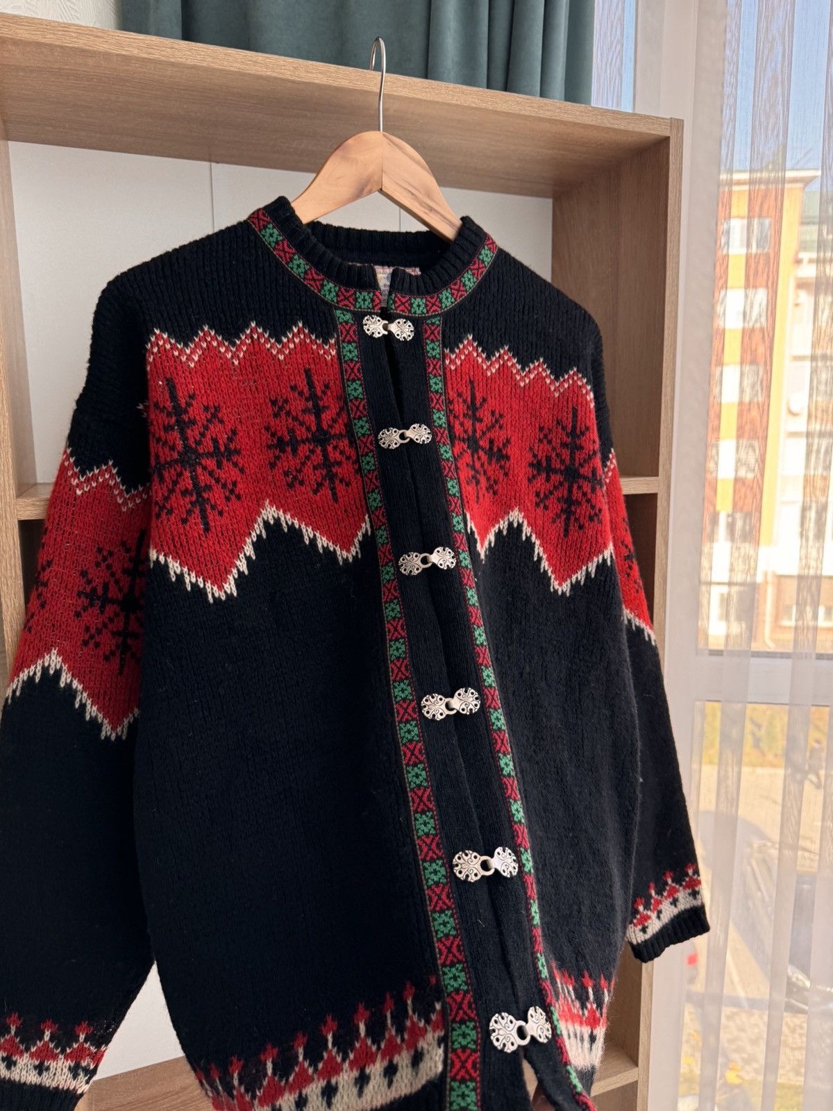 Dale Of Norway × Vintage Vintage Nordman Land of Midnightsun 80’s Wool Clasps Sweater Size US L / EU 52-54 / 3 - 5 Thumbnail