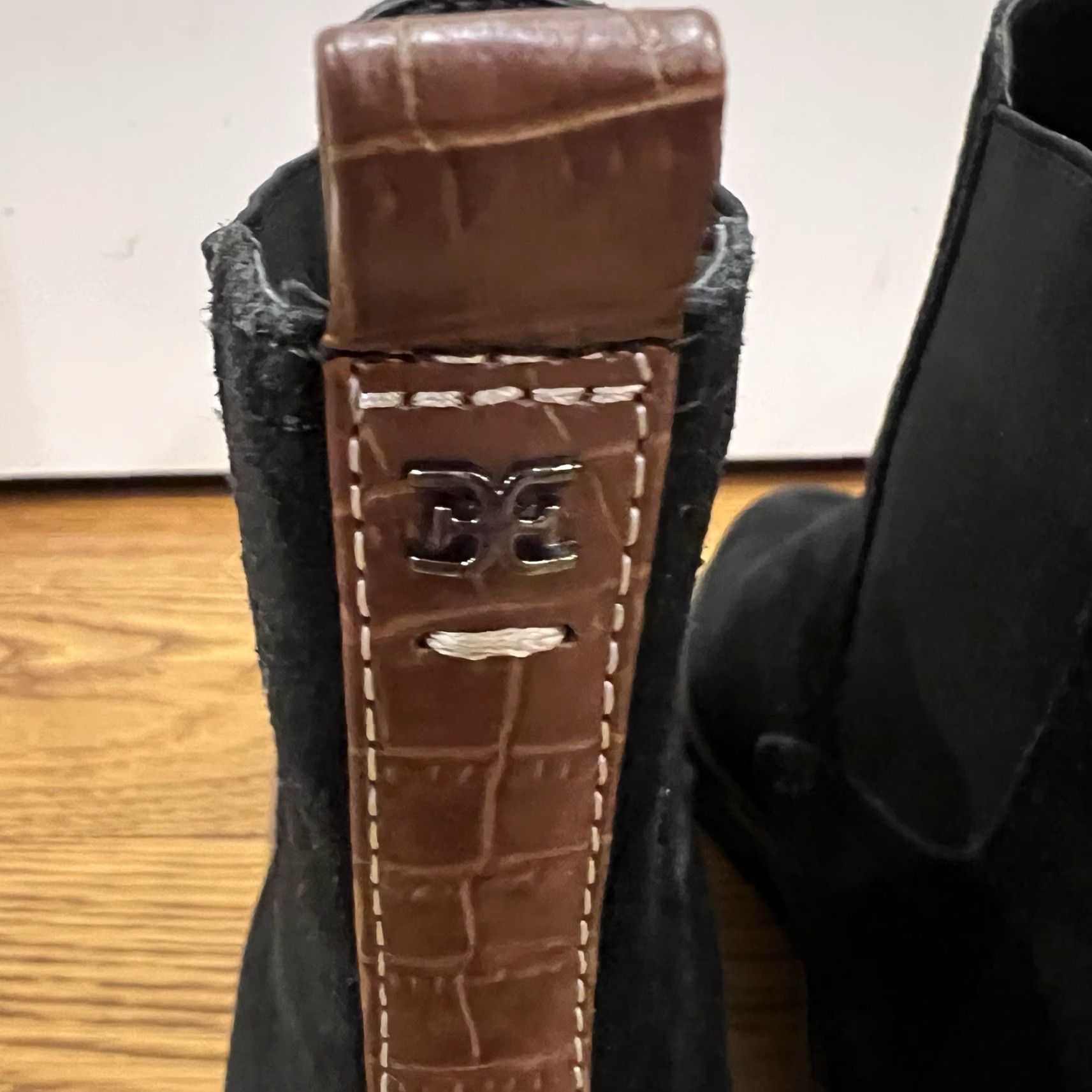 Sam Edelman Sam Edelman Boots Jaclyn Black Leather Suede Pull On Waterproof 9.5 Women Multicolor Leather Upper Exterior Jaclyn Boots Women's Shoes Size US 10 / IT 40 - 6 Thumbnail