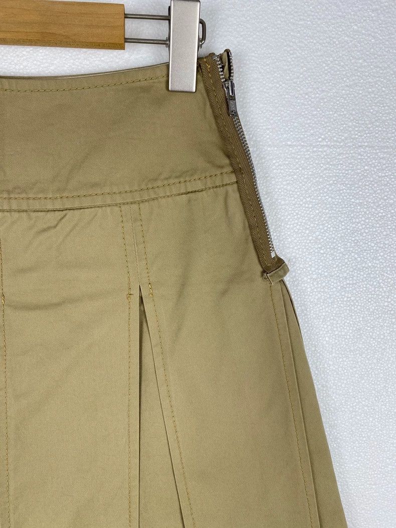 Comme des Garcons Comme Des Garcons size S Khaki zip-up pleated skirt Size 24" / US 00 / IT 34 - 4 Thumbnail
