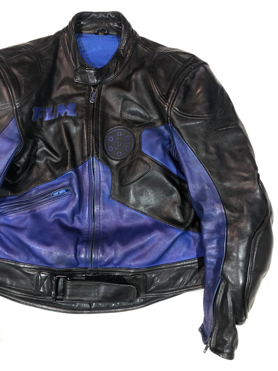 Other FLM Avangarde Racing Moto Leather Jacket Vintage Size US XL / EU 56 / 4 - 2 Thumbnail