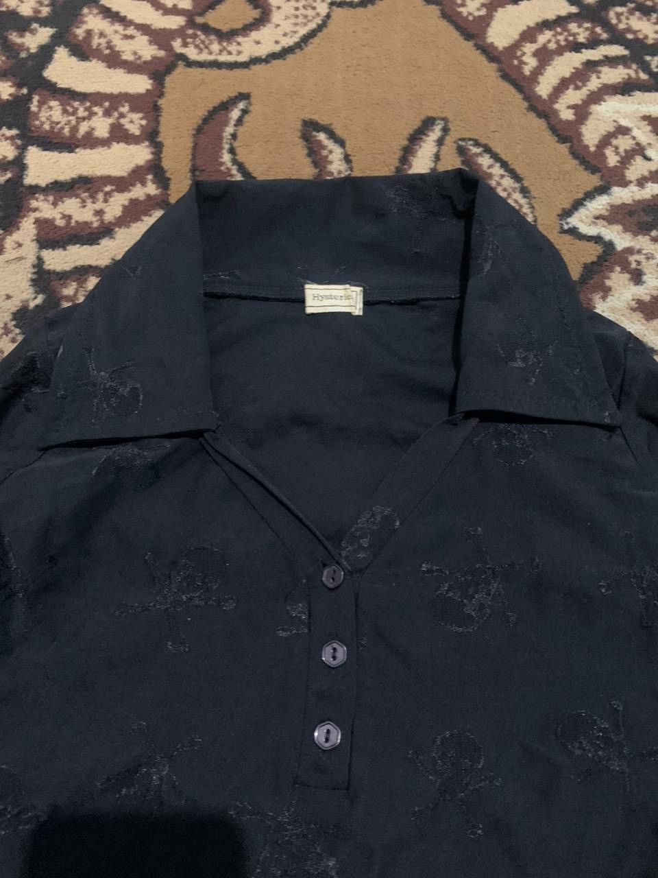 Hysteric Glamour Vintage 90s Hysteric Glamour Over Print Skull Size M / US 6-8 / IT 42-44 - 2 Thumbnail