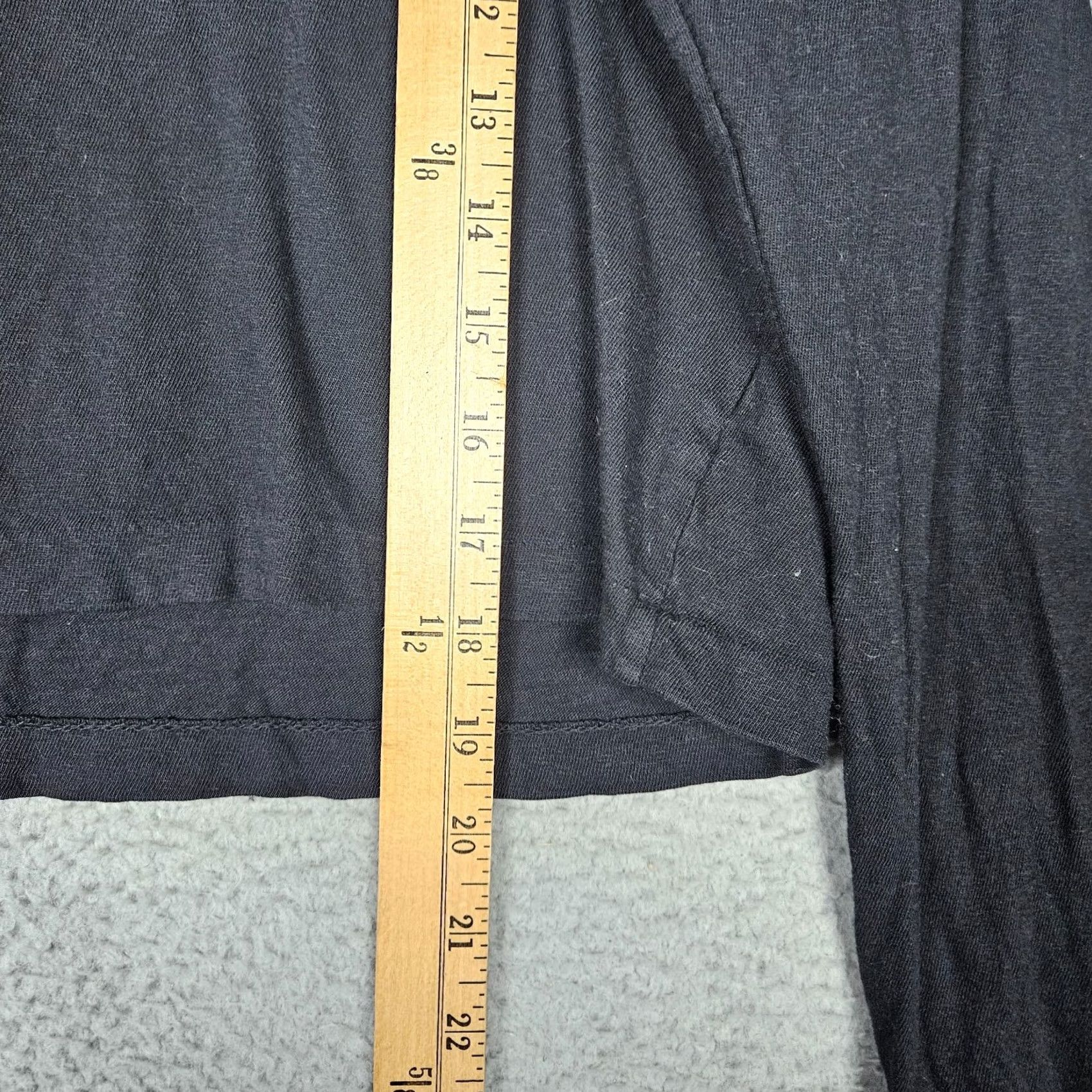 Denime DENIM FORUM Womens Black Cropped Long Sleeve Tee Size S Size S / US 4 / IT 40 - 4 Thumbnail