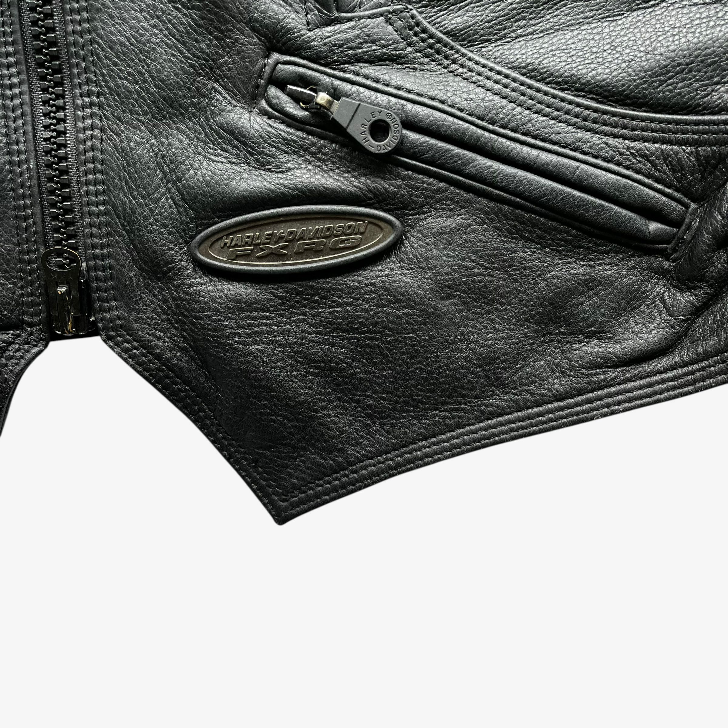 Harley Davidson Vintage Y2K Women's Harley Davidson Leather Biker Jacket Size S / US 4 / IT 40 - 5 Thumbnail