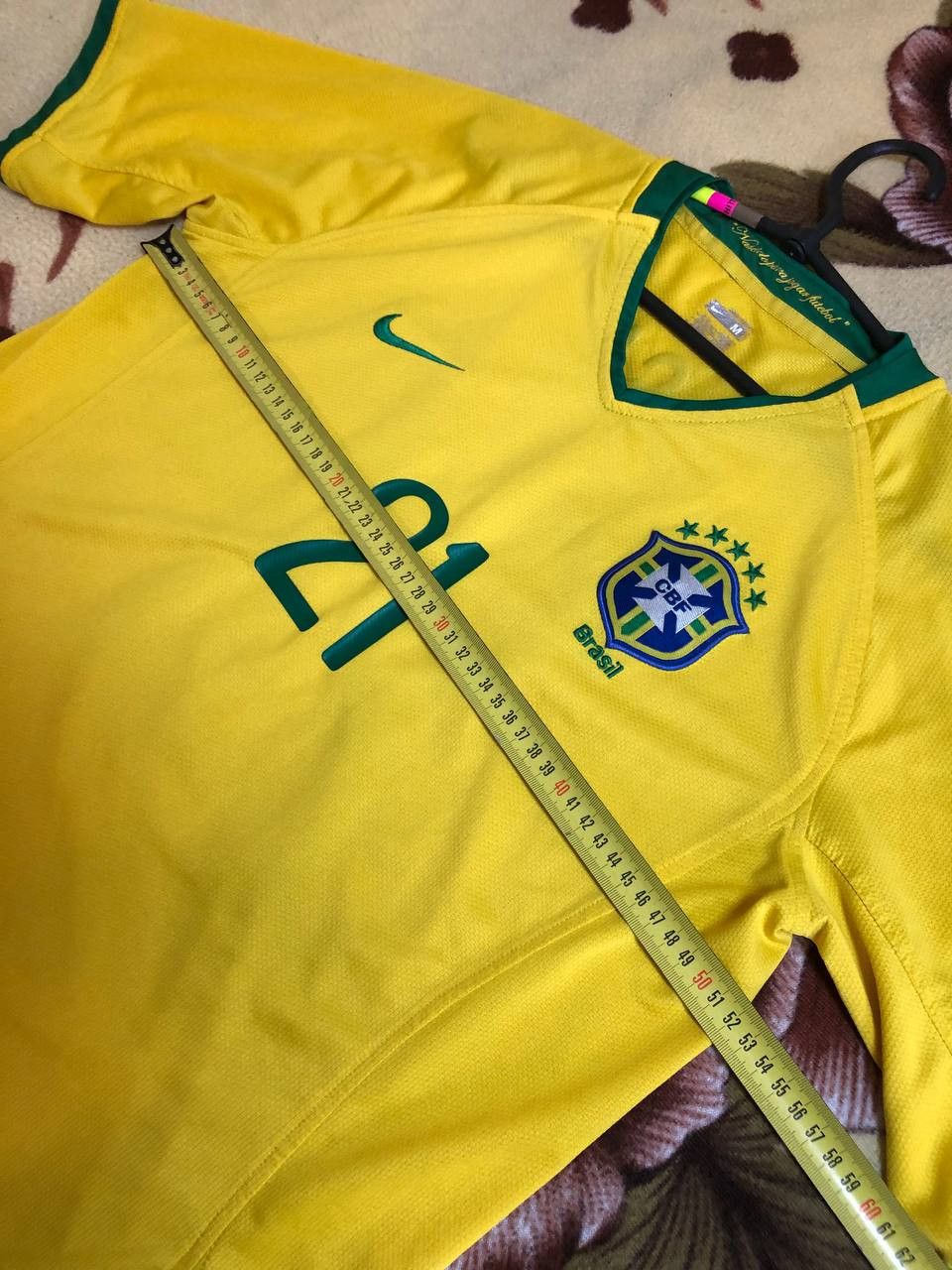 Nike Nike BRAZIL NIKE FOOTBALL SOCCER HOME JERSEY #21 Size US M / EU 48-50 / 2 - 10 Thumbnail