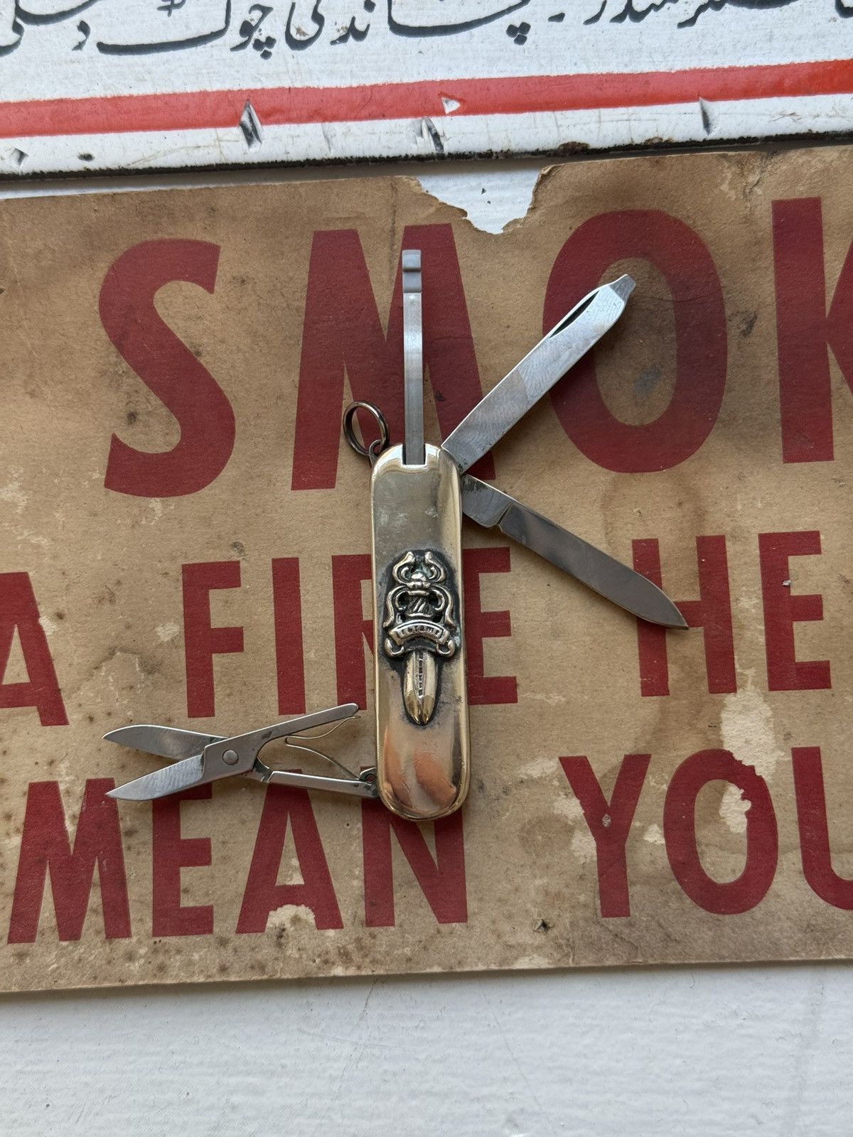 Chrome Hearts 🚭CHROME GRAIL🚭.925 SILVER DAGGER POCKET KNIFE MULTI TOOL Size ONE SIZE - 4 Thumbnail