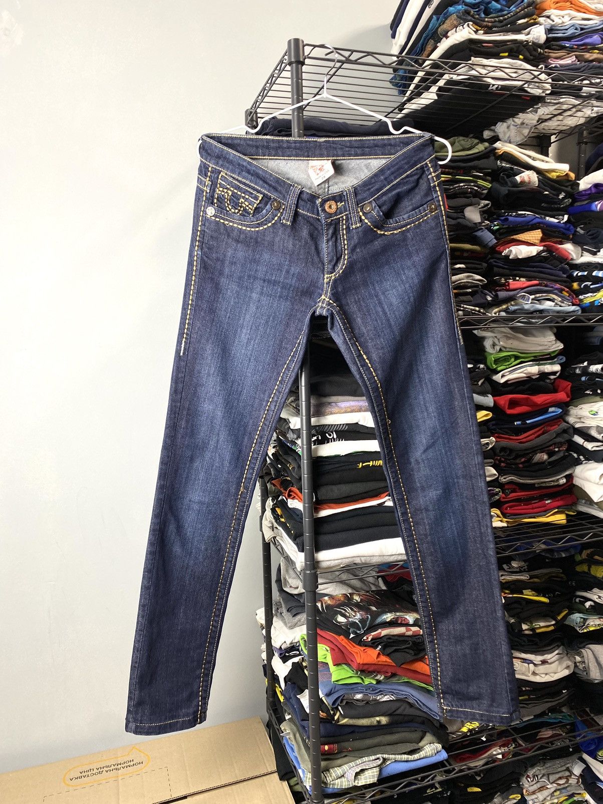 Other 90’s Vintage True Religion Made In USA Blue Denim Pants Size 28" / US 6 / IT 42 - 2 Thumbnail