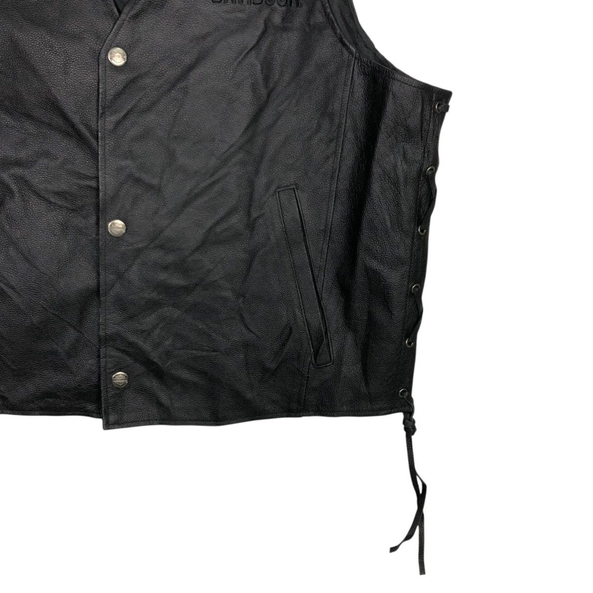 Harley Davidson 🔥BIKER VEST LEATHER JACKET TANK TOP HARLEY DAVIDSON Size US XXL / EU 58 / 5 - 7 Thumbnail