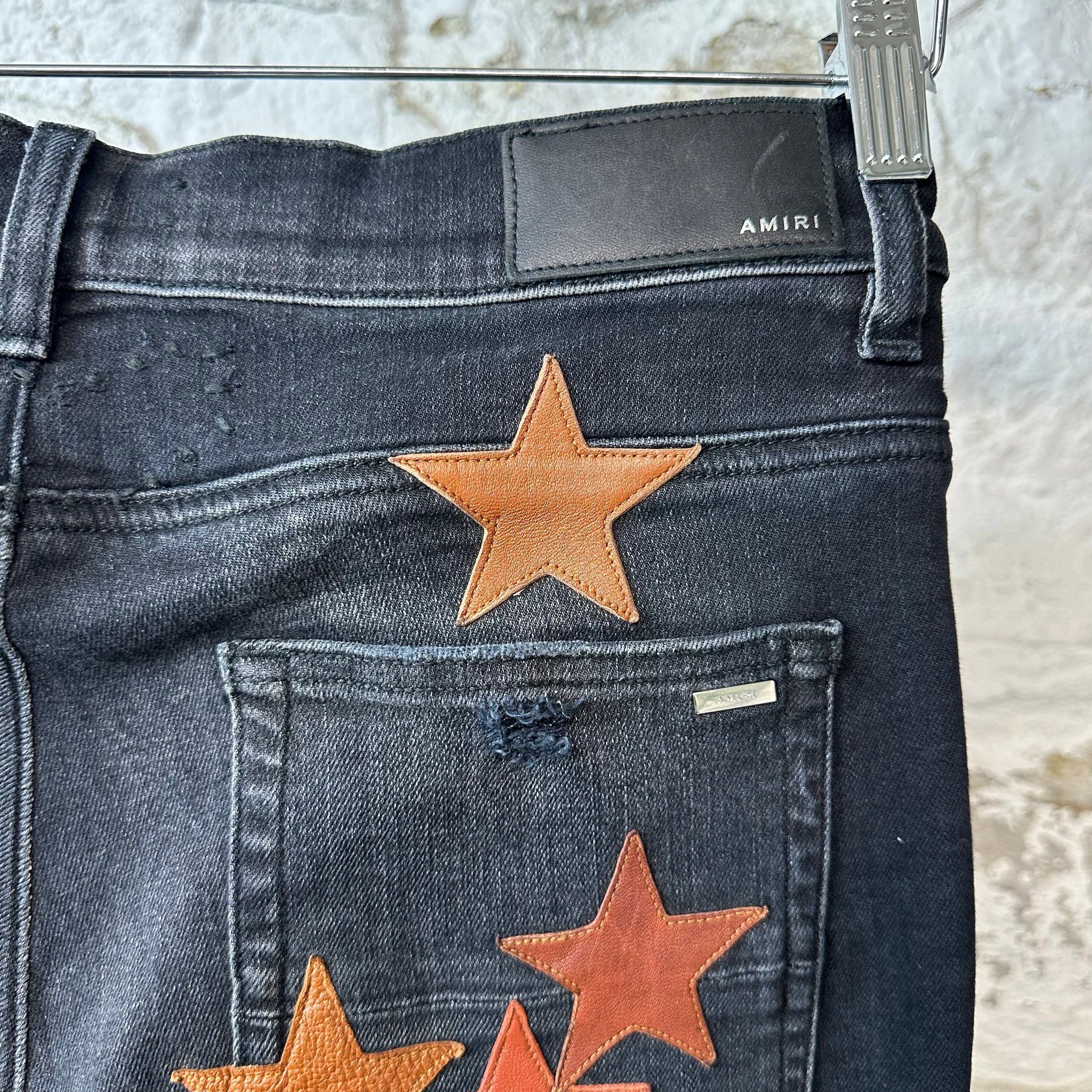 Amiri Amiri Chemist Orange Star Black Denim Sz 32 Size US 32 / EU 48 - 4 Thumbnail