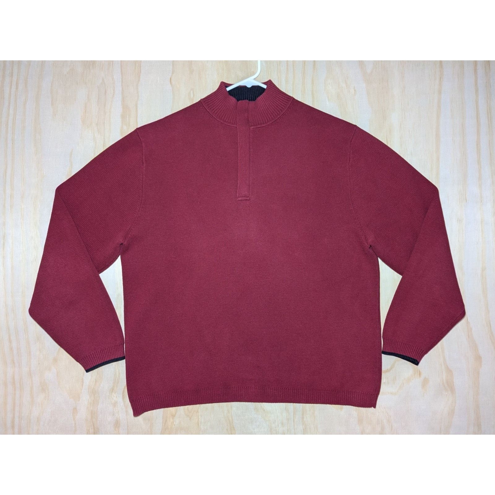 Pendleton Pendleton Men's Large Quarter Zip Pullover Sweater Cotton Size US L / EU 52-54 / 3 - 1 Thumbnail