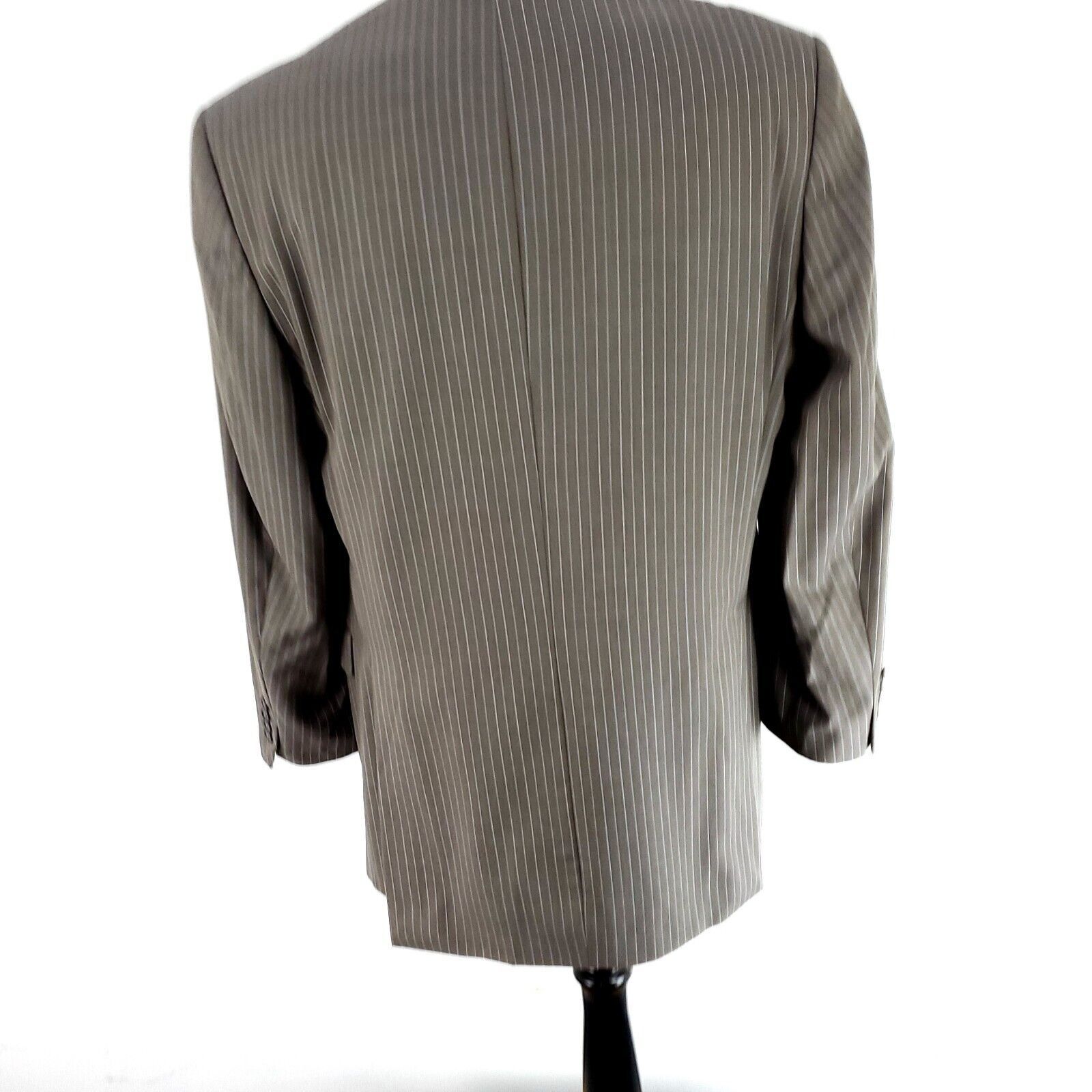 Hart Schaffner Marx Hart Schaffner Marx Gold Trumpeter Wool 2 Button Suit Jacket Size 42L - 5 Thumbnail