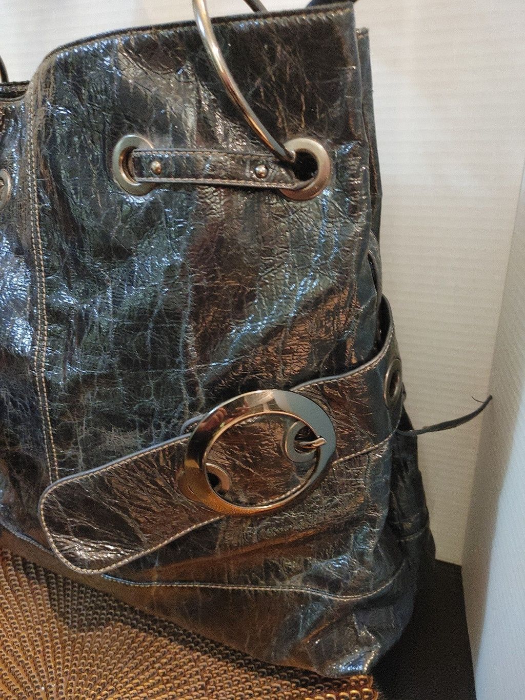 Rap Tees Stunning Big Buddha Leather XL Bag Size ONE SIZE - 3 Thumbnail