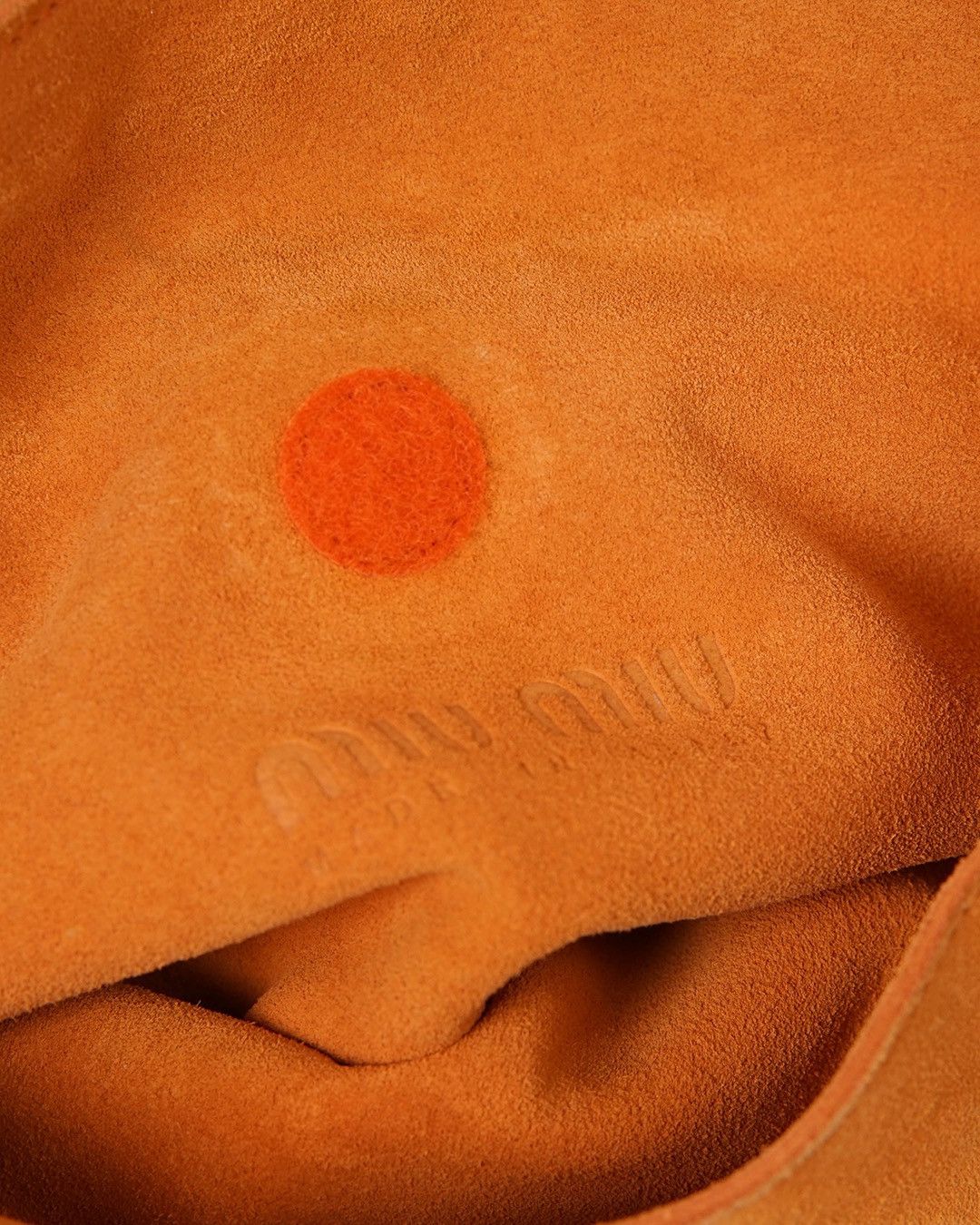 Miu Miu Miu Miu S/S1999 Orange Suede Bag Size ONE SIZE - 6 Thumbnail