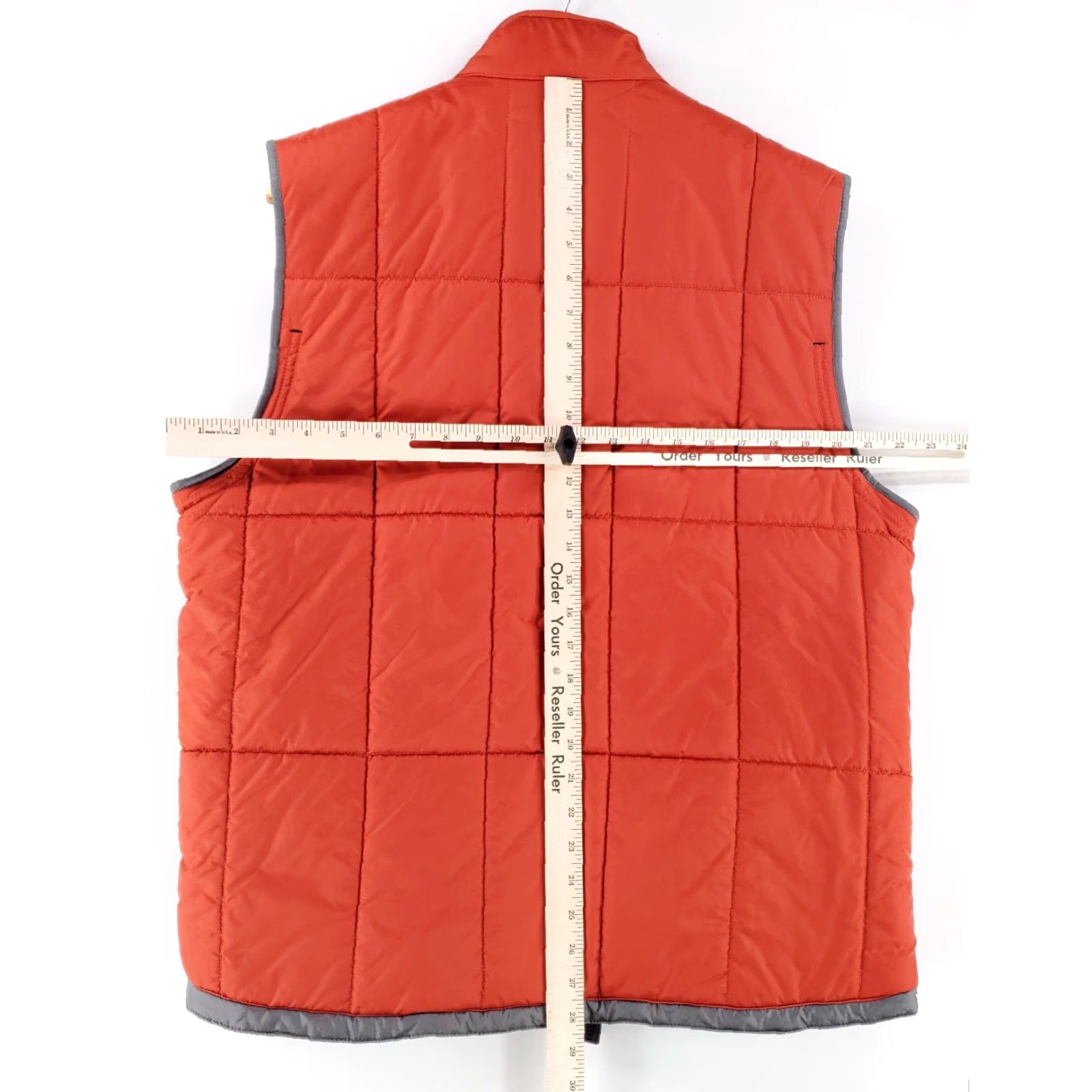 Abercrombie & Fitch Abercrombie & Fitch Full Zip Fleece Lined Vest Jacket Orange Mens M Puffer Jacket Lined Mens Size US M / EU 48-50 / 2 - 5 Thumbnail