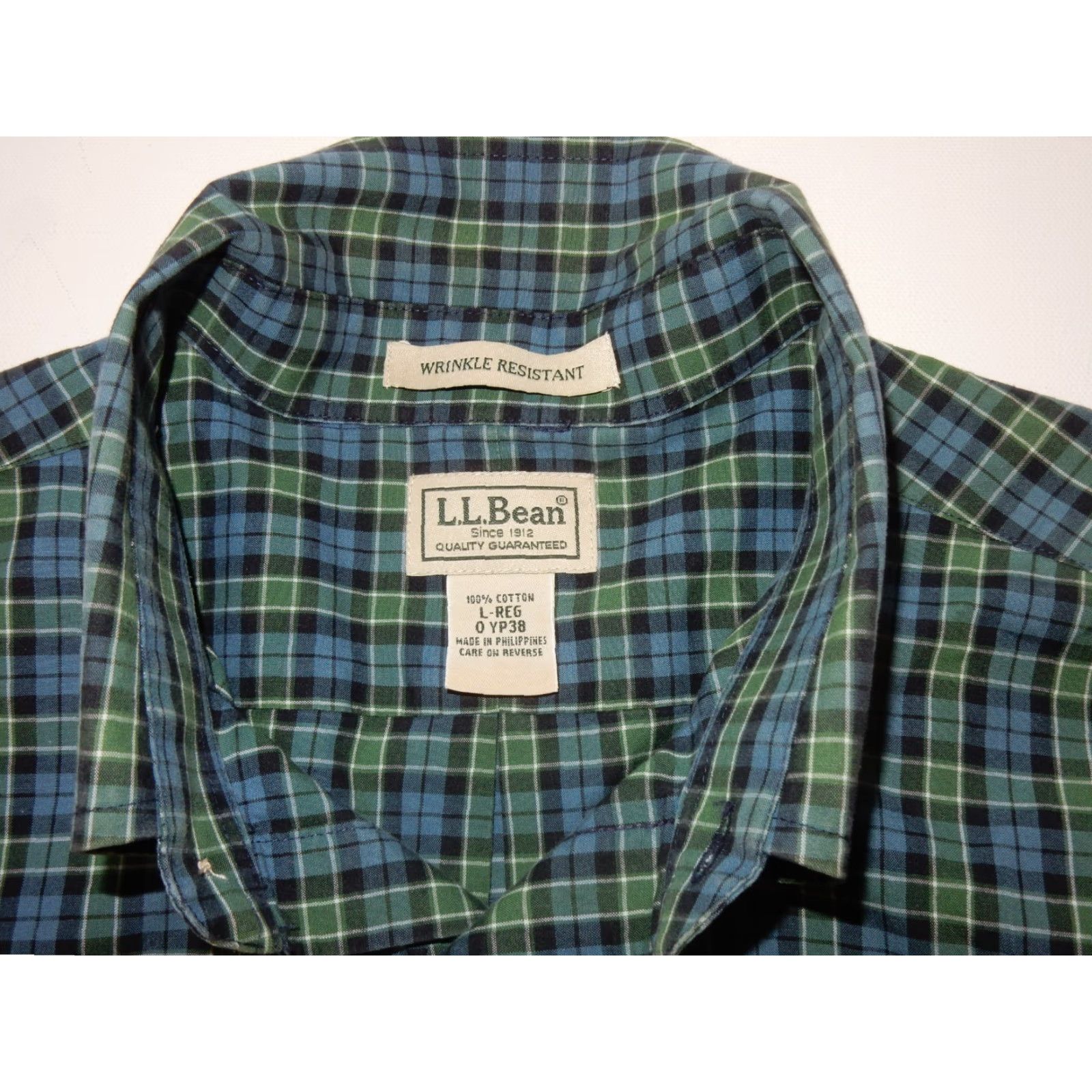 Vintage VINTAGE L.L. Bean Men's Plaid Button-Up Shirt Size L Long Sleeve Blue Clothing Size US L / EU 52-54 / 3 - 4 Thumbnail