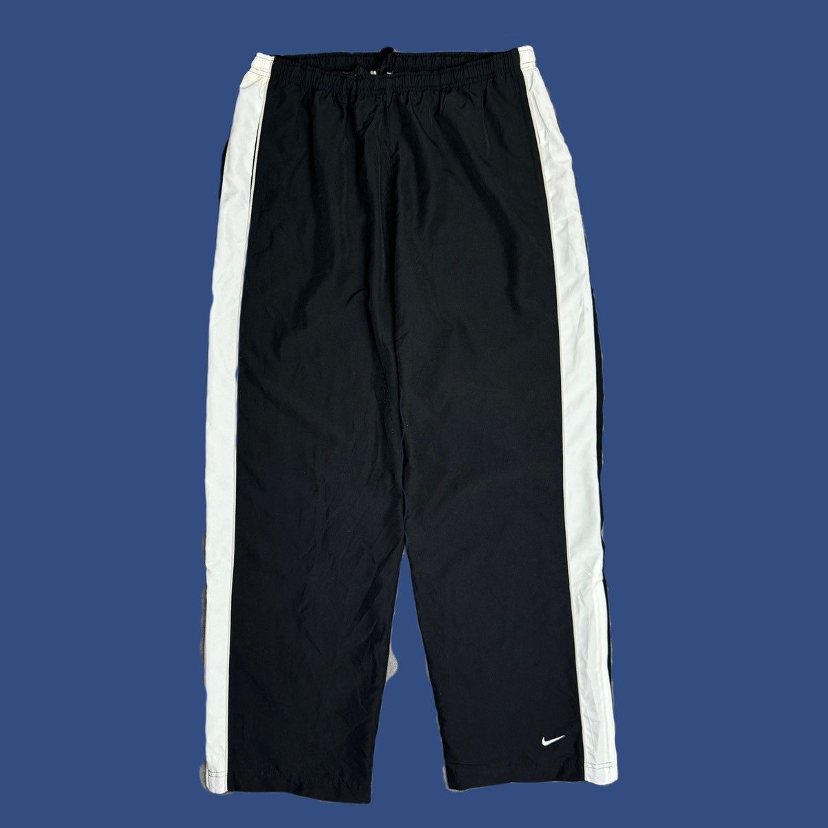 Nike × Vintage Y2K Vintage Nike Baggy Pants stripe nylon XL/XXL Size US 36 / EU 52 - 1 Thumbnail