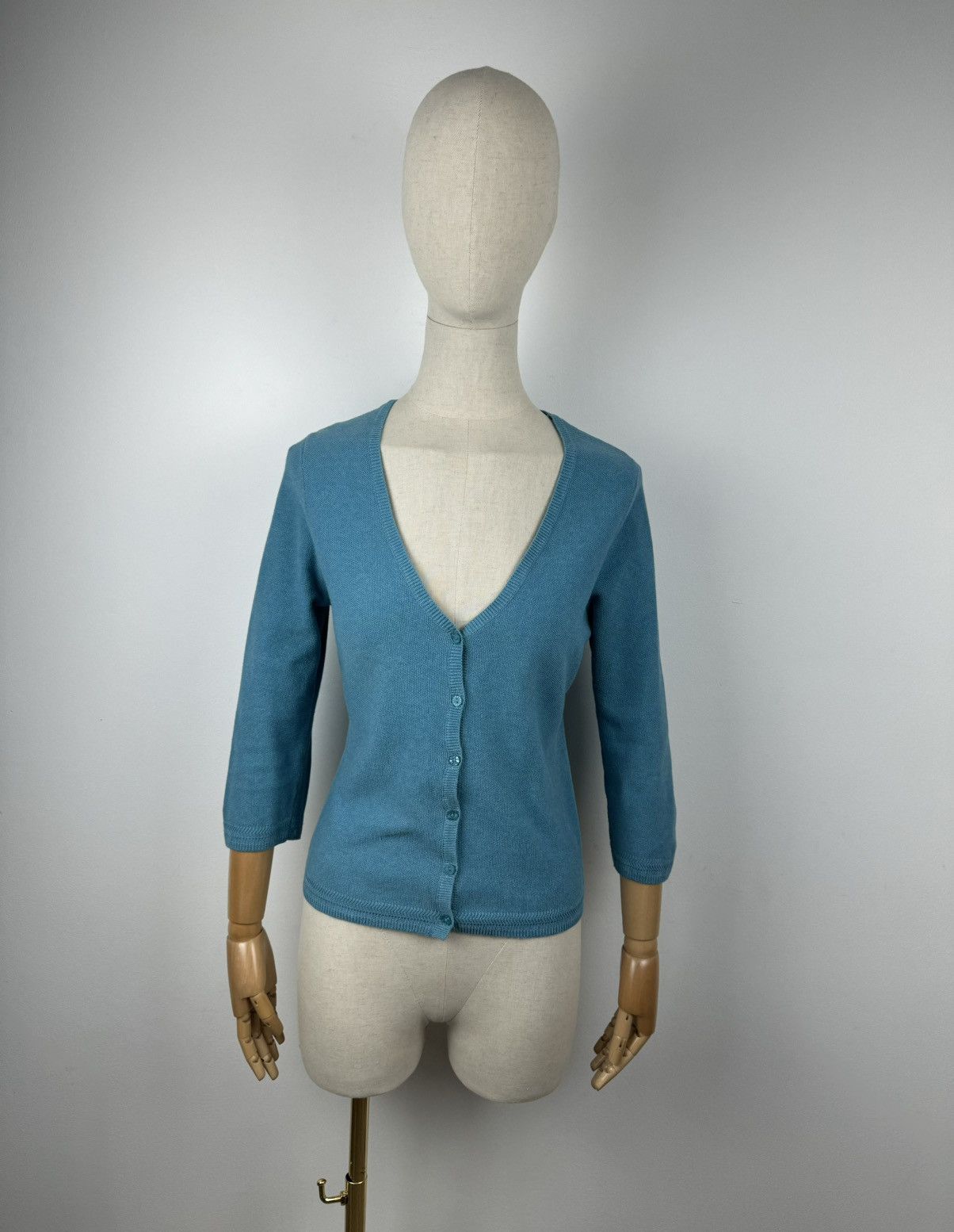 Japanese Brand Women’s Seasalt Cornwall Blue Cardigan Sweater size 12 Size XL / US 12-14 / IT 48-50 - 1 Thumbnail