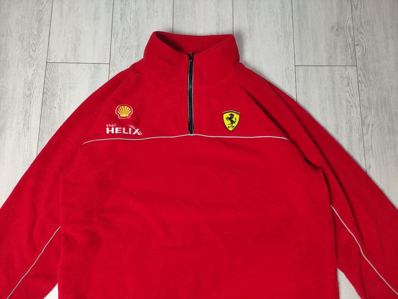 Ferrari Vintage Ferrari Racing Fleece Jacket Half Zip Size XL Size US XL / EU 56 / 4 - 2 Thumbnail