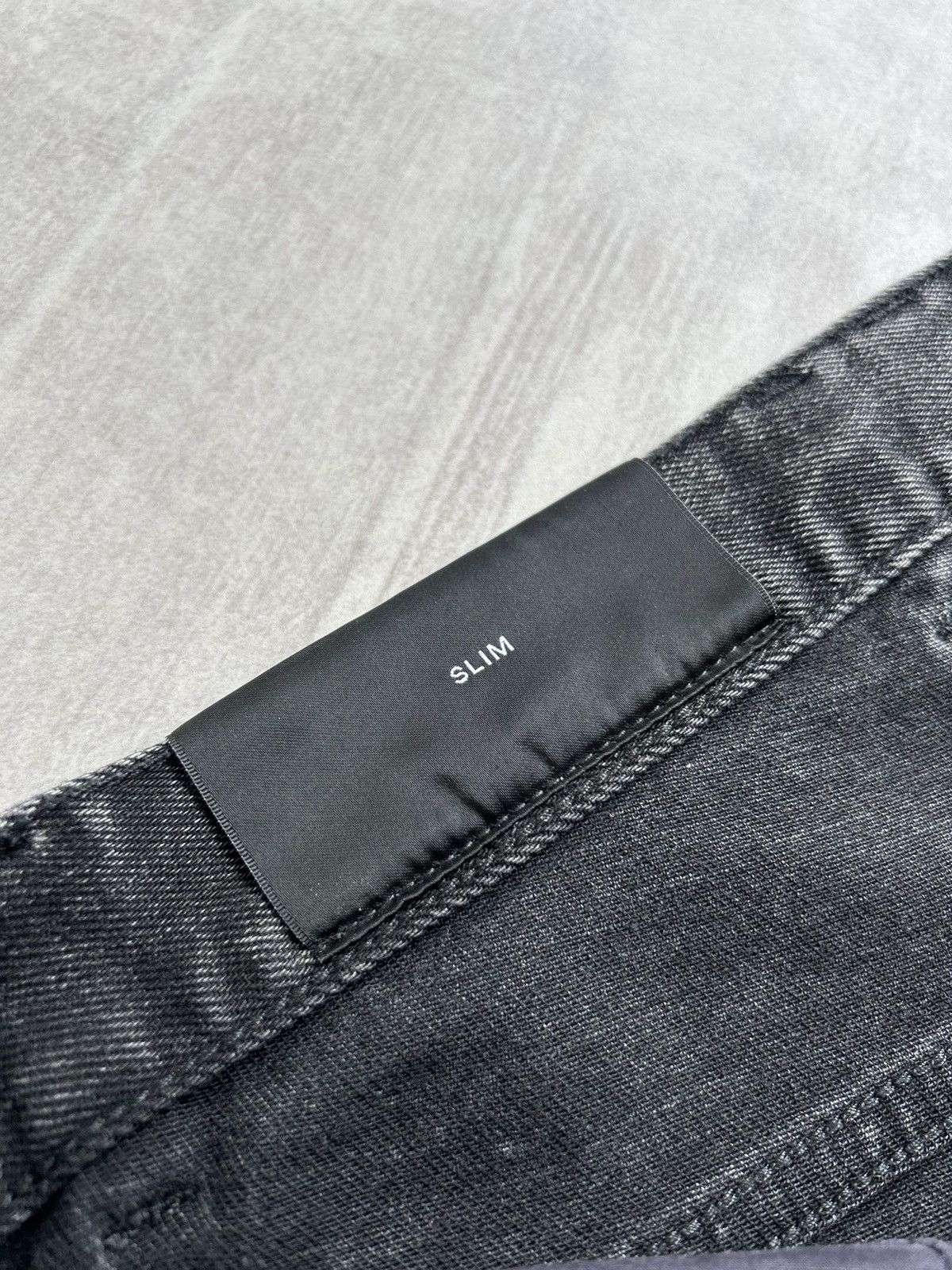 Balmain Balmain Paris Biker Ribbed Knee Slim Jeans Black Size 31 Size US 31 - 18 Thumbnail