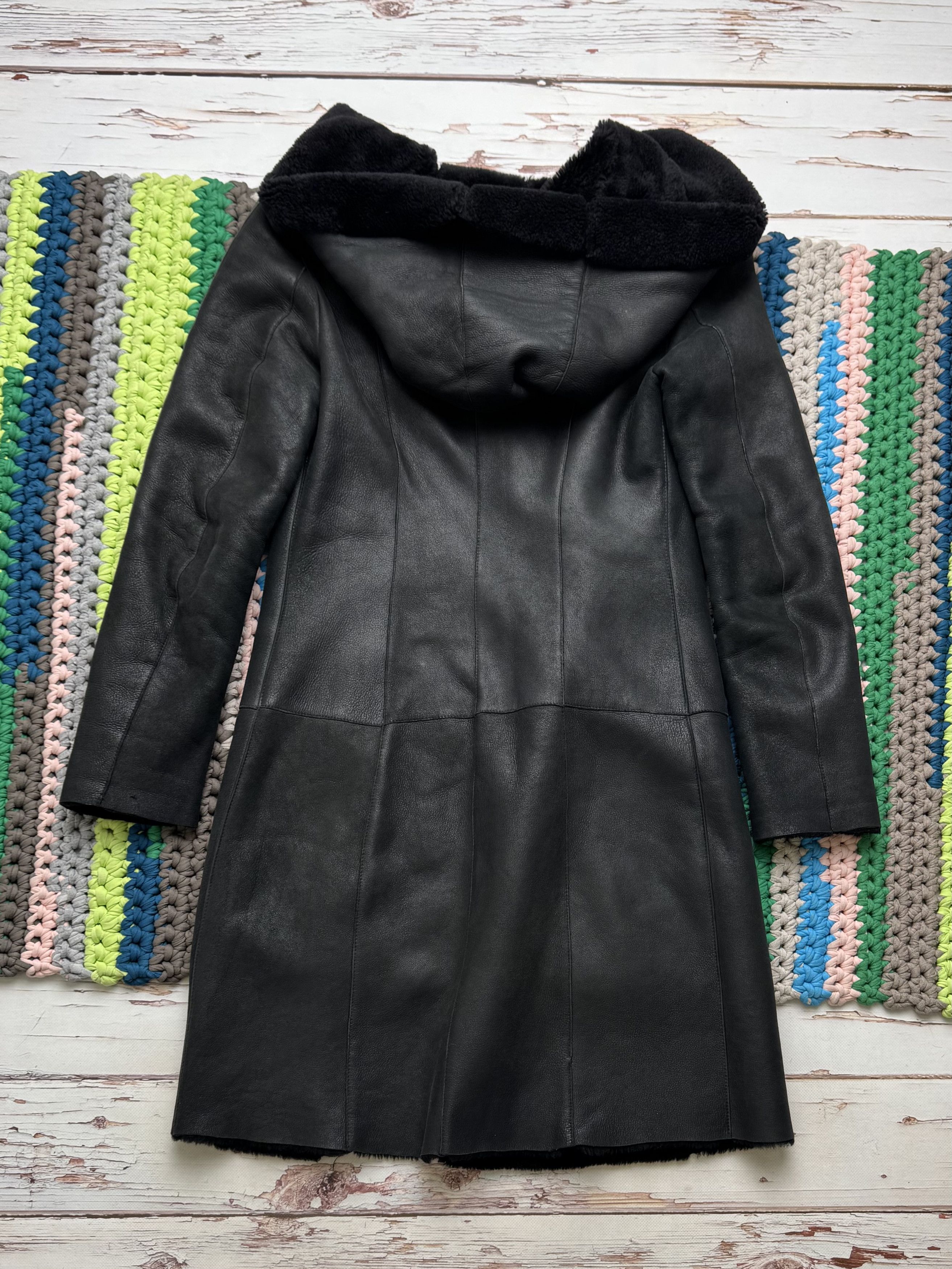 Japanese Brand Vintage Real Sheepskin Hooded Coat (ET1)(D15) Size M / US 6-8 / IT 42-44 - 9 Thumbnail