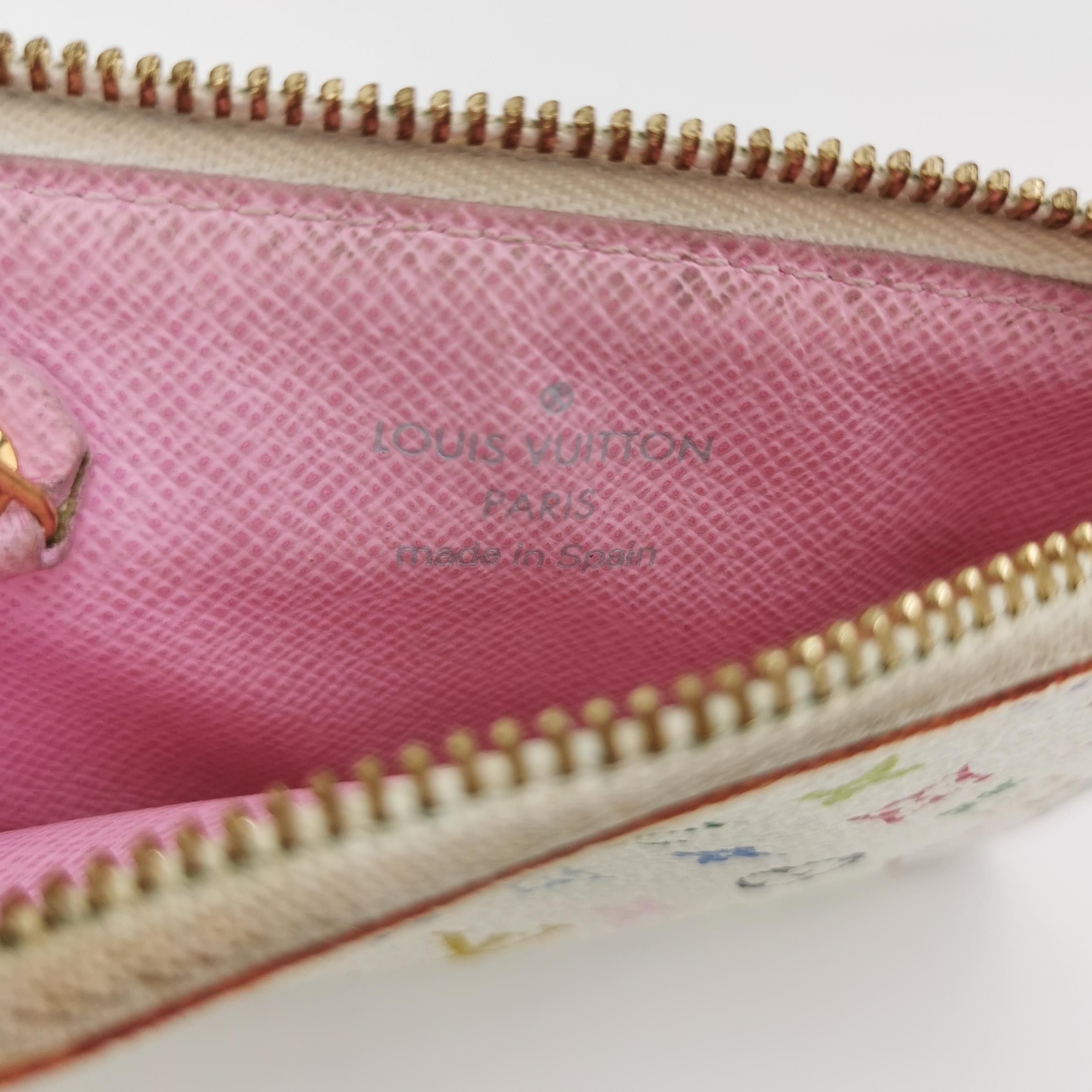 Louis Vuitton Louis Vuitton (LV) White Tricolor Coin Purse -y2506 Size ONE SIZE - 3 Thumbnail