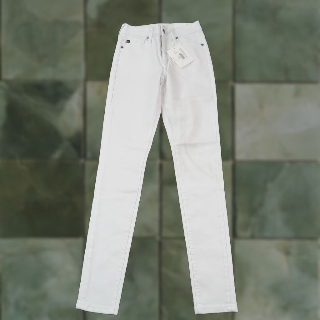 Vintage KanCan Jeans Womens White High Rise Skinny Casual Stretch Size 42" / US 20 - 1 Thumbnail