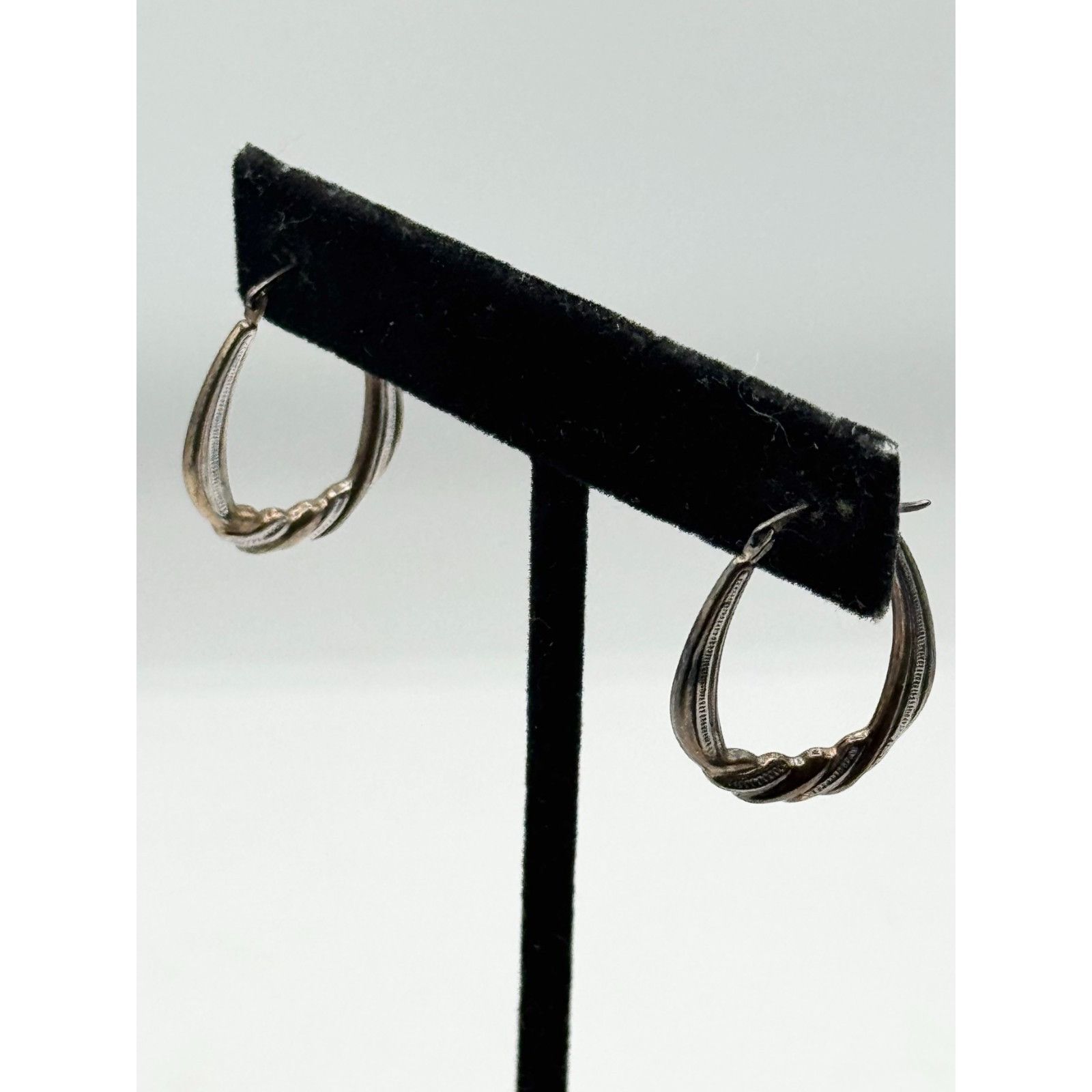 Other Vintage 14k 1/20 Gold filled gold & silver hoop earrings Size ONE SIZE - 3 Thumbnail