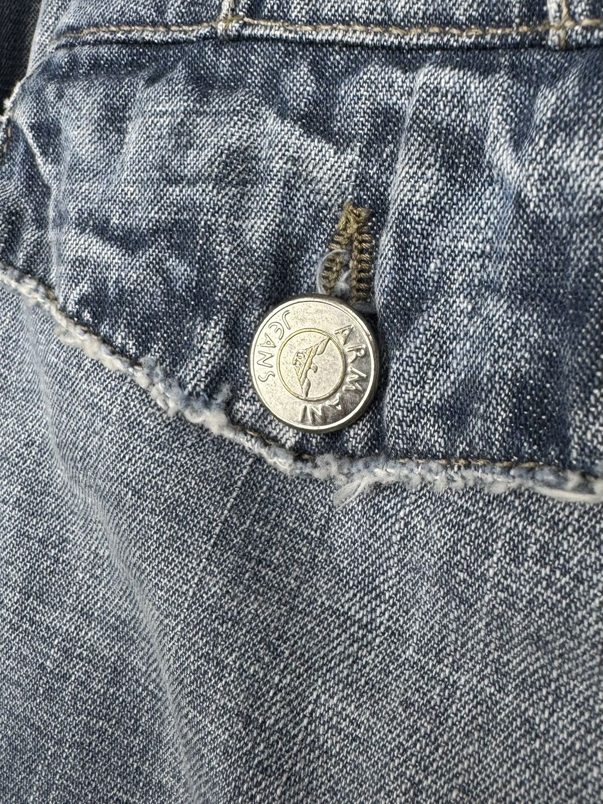 Armani Armani Jeans Blue Flared Wide leg double knee denim jeans Size 30" / US 8 / IT 44 - 8 Thumbnail