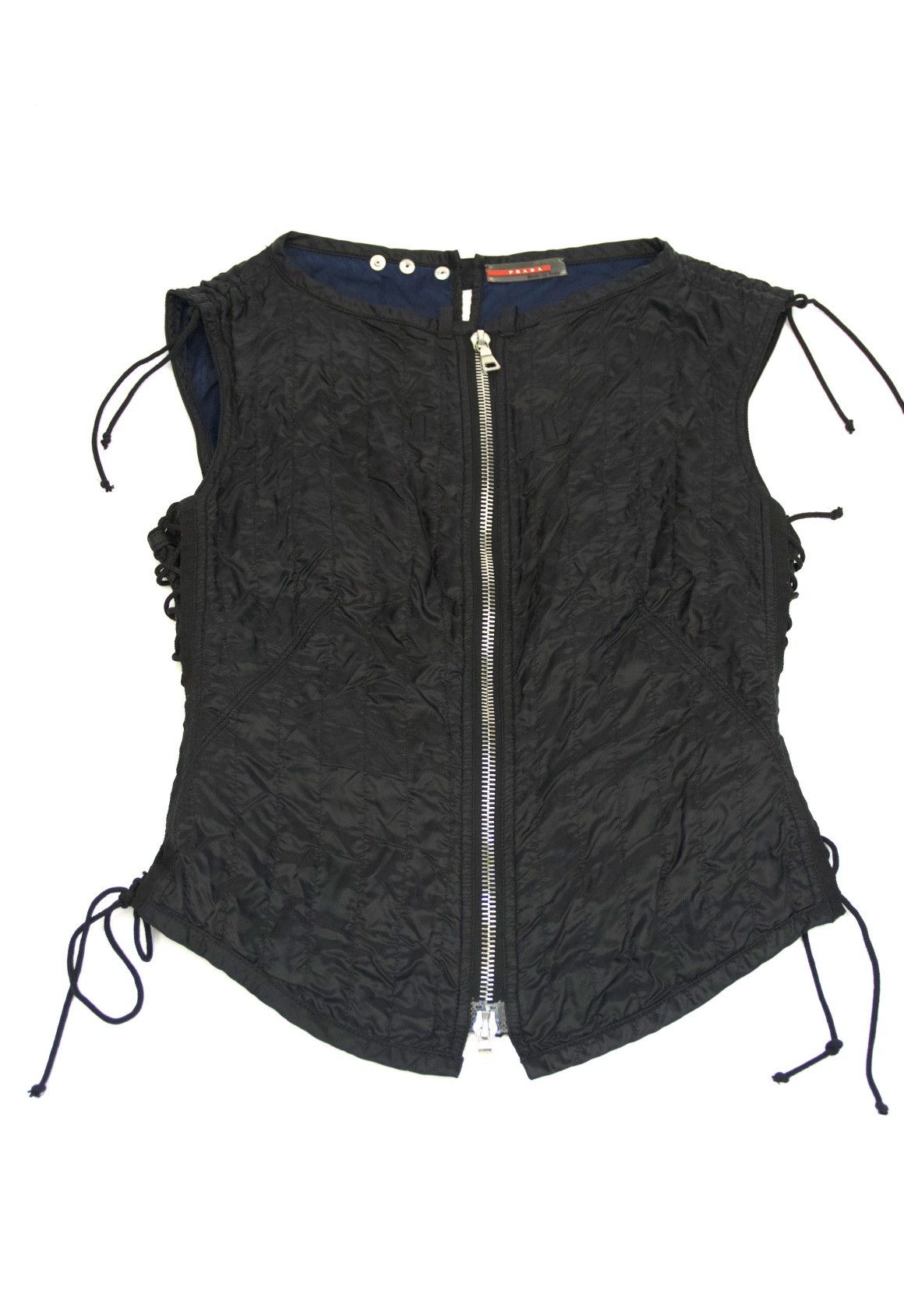Prada PRADA 1999 drawstring nylon vest Size M / US 6-8 / IT 42-44 - 1 Thumbnail