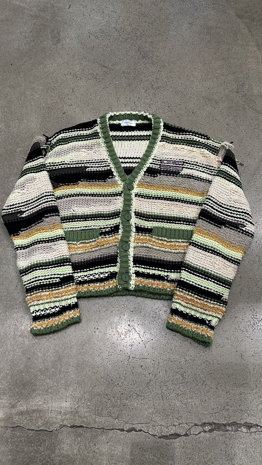 Off-White OFF-WHITE - Striped Knit Cardigan Paradise G Size US M / EU 48-50 / 2 - 1 Thumbnail