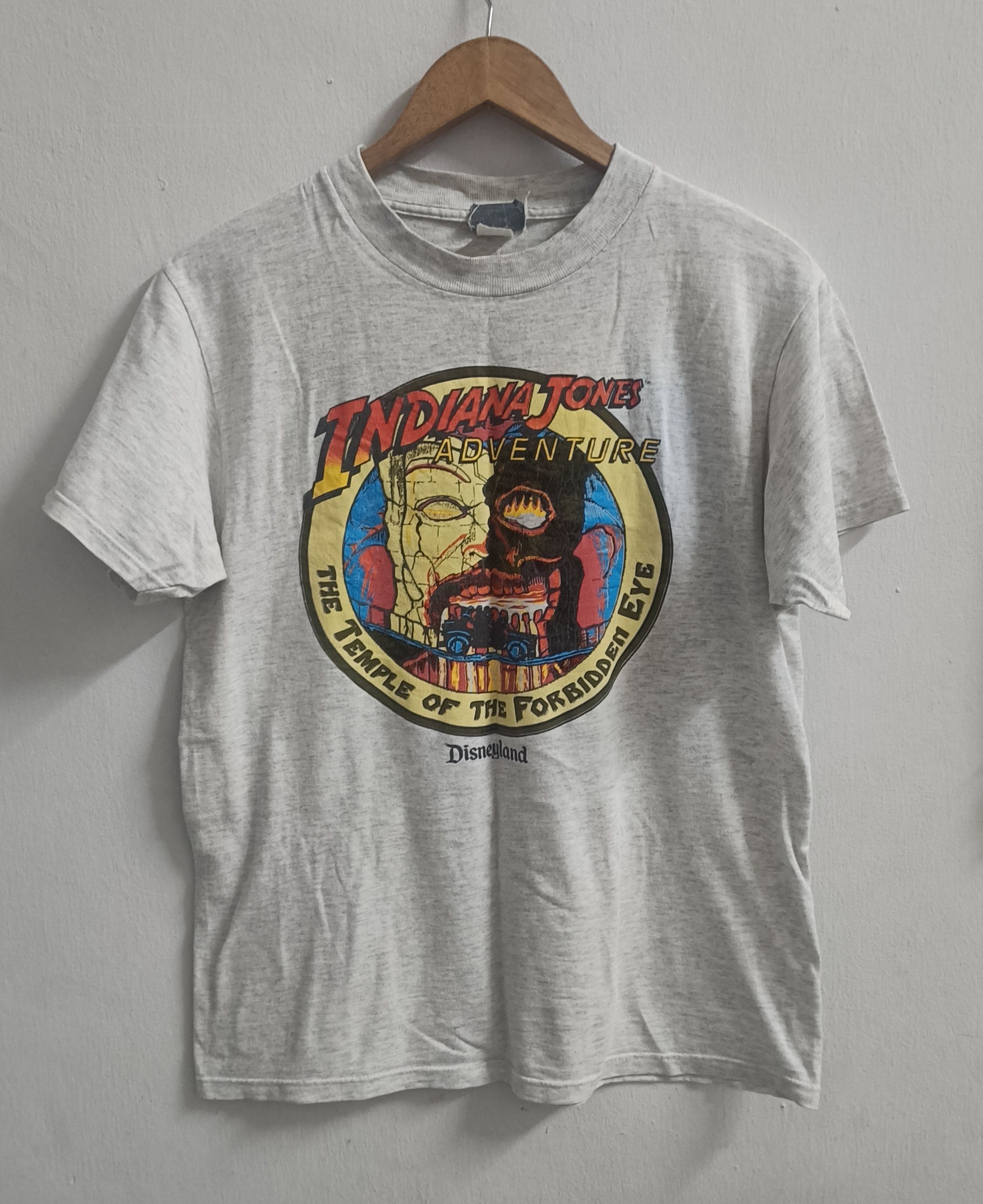 Vintage 🔥🔥Rare Destress Vintage 90s Movie Indiana Jones Tee Size US M / EU 48-50 / 2 - 1 Thumbnail