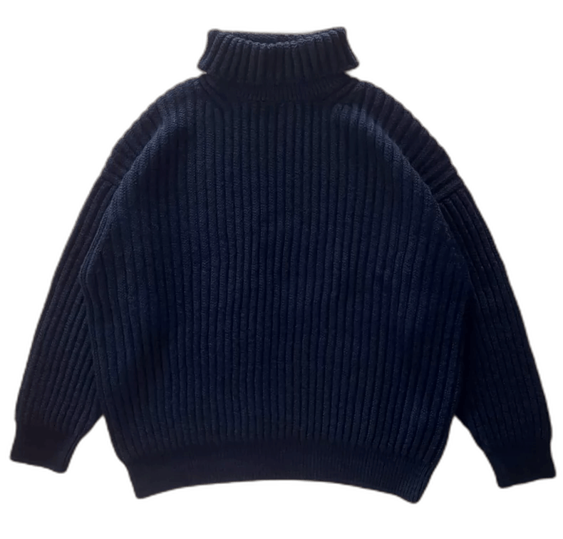 Visvim navy turtleneck knit sweater by visvim Size US L / EU 52-54 / 3 - 1 Thumbnail
